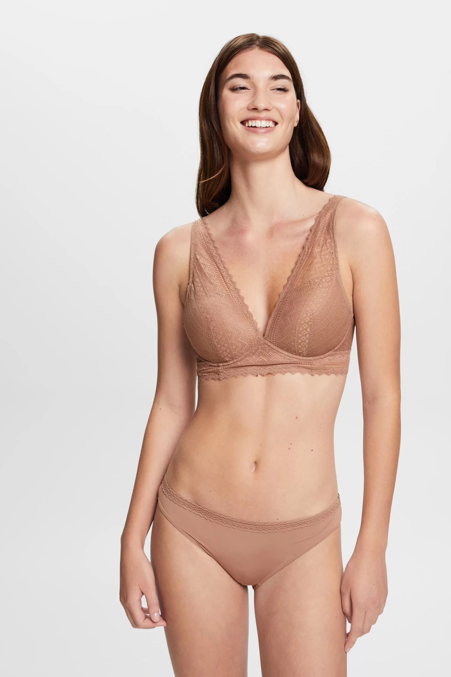 Push-up-BH mit grafischer Spitze-ESPRIT New