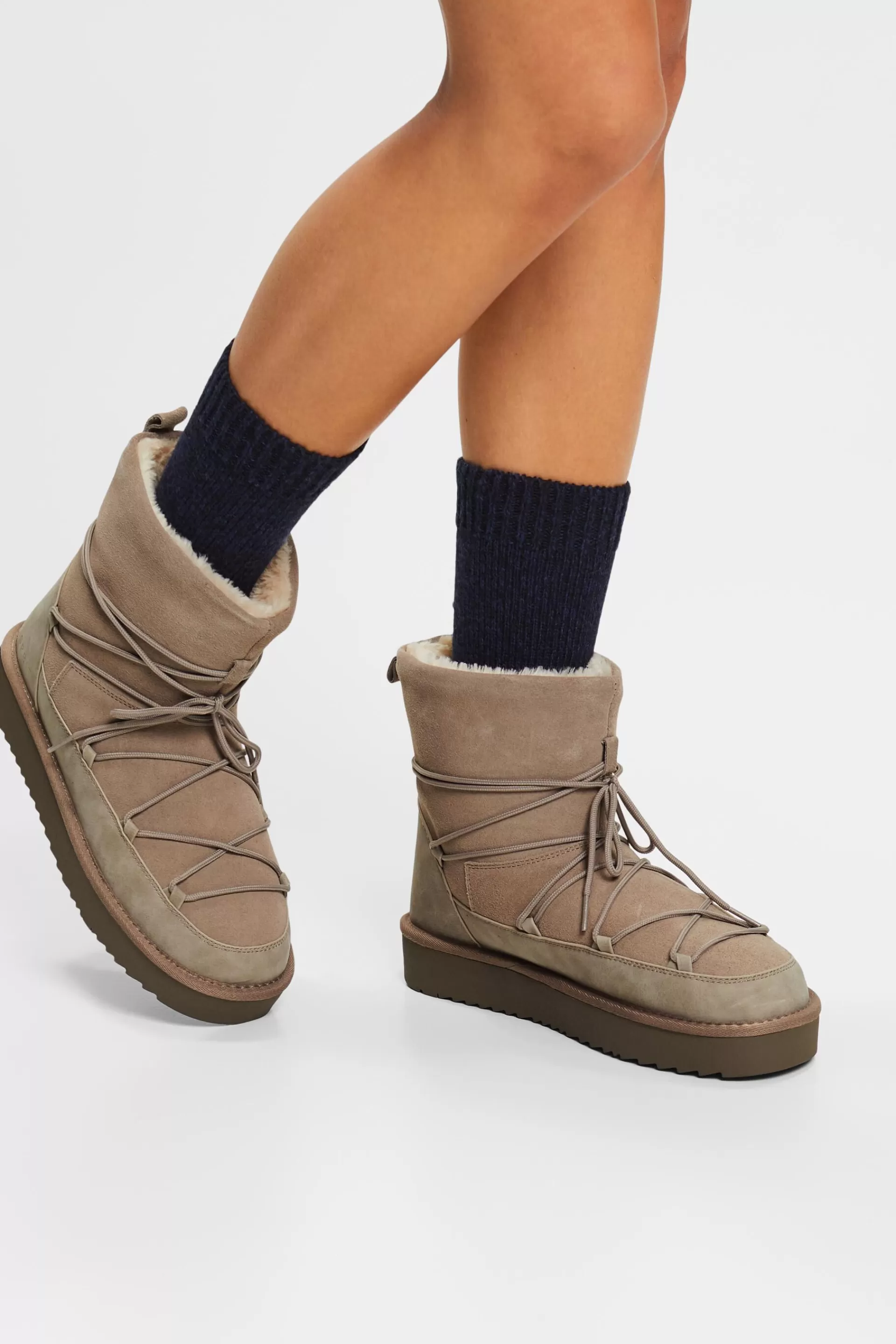 Rauleder-Schnürboots-ESPRIT Best