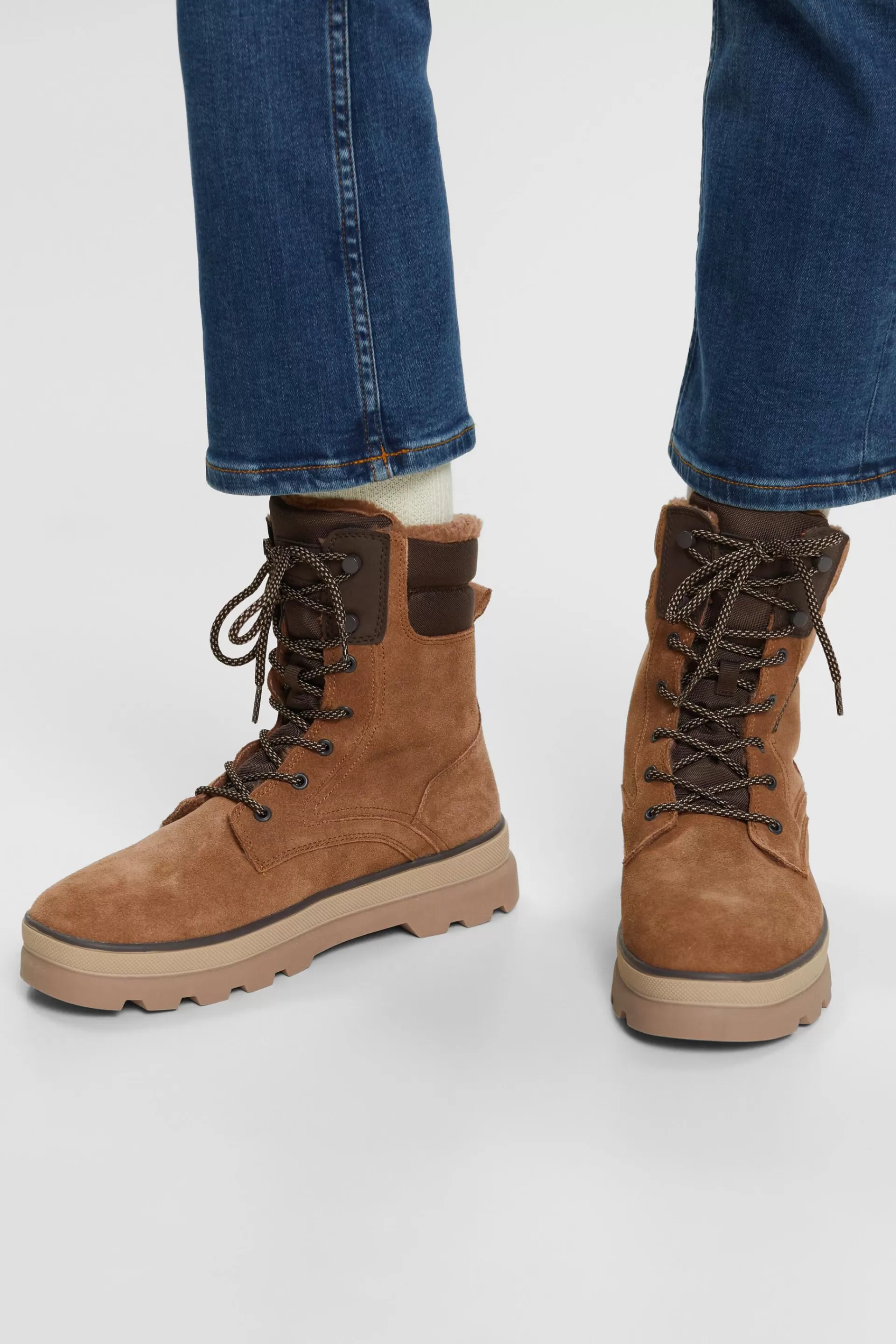Rauleder-Schnürboots-ESPRIT Discount