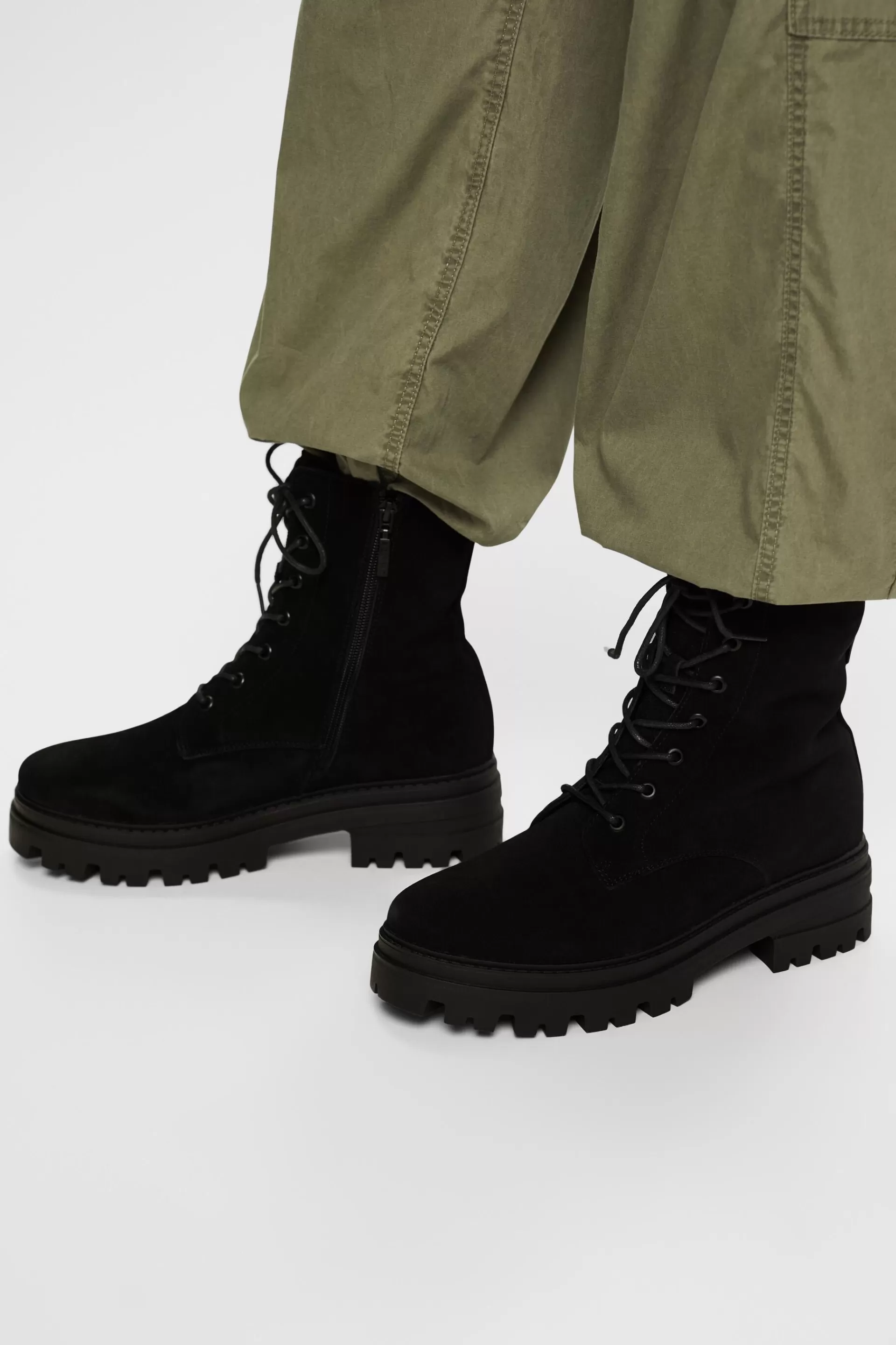 Rauleder-Schnürboots-ESPRIT Cheap
