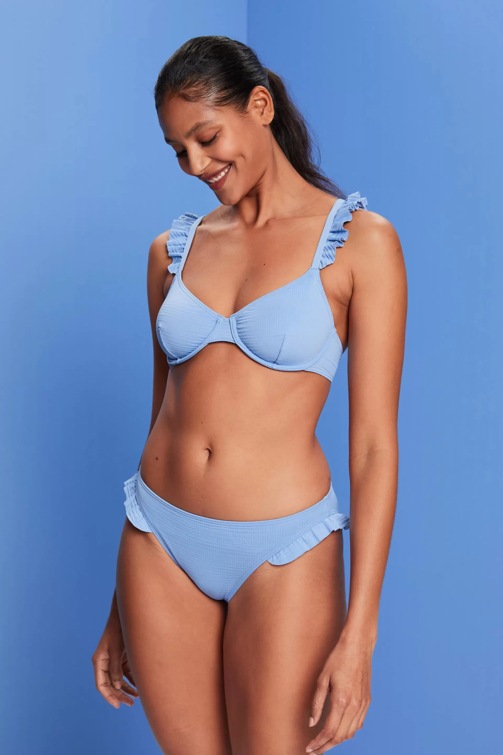 Recycelt: Bikinihose mit Rüschendetails-ESPRIT Best Sale