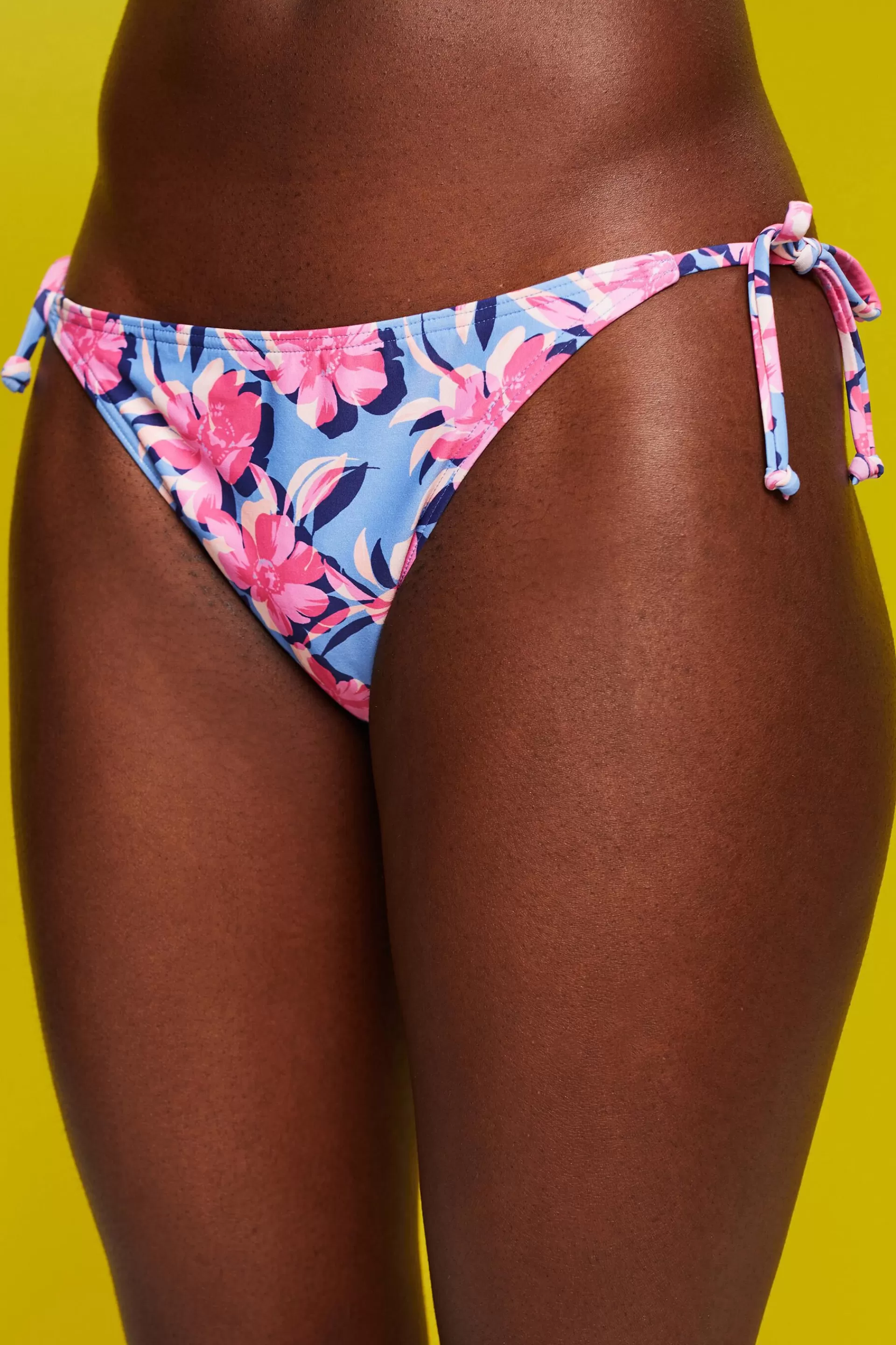 Recycelt: Bikinihose mit seitlichen Bindebändern-ESPRIT Hot
