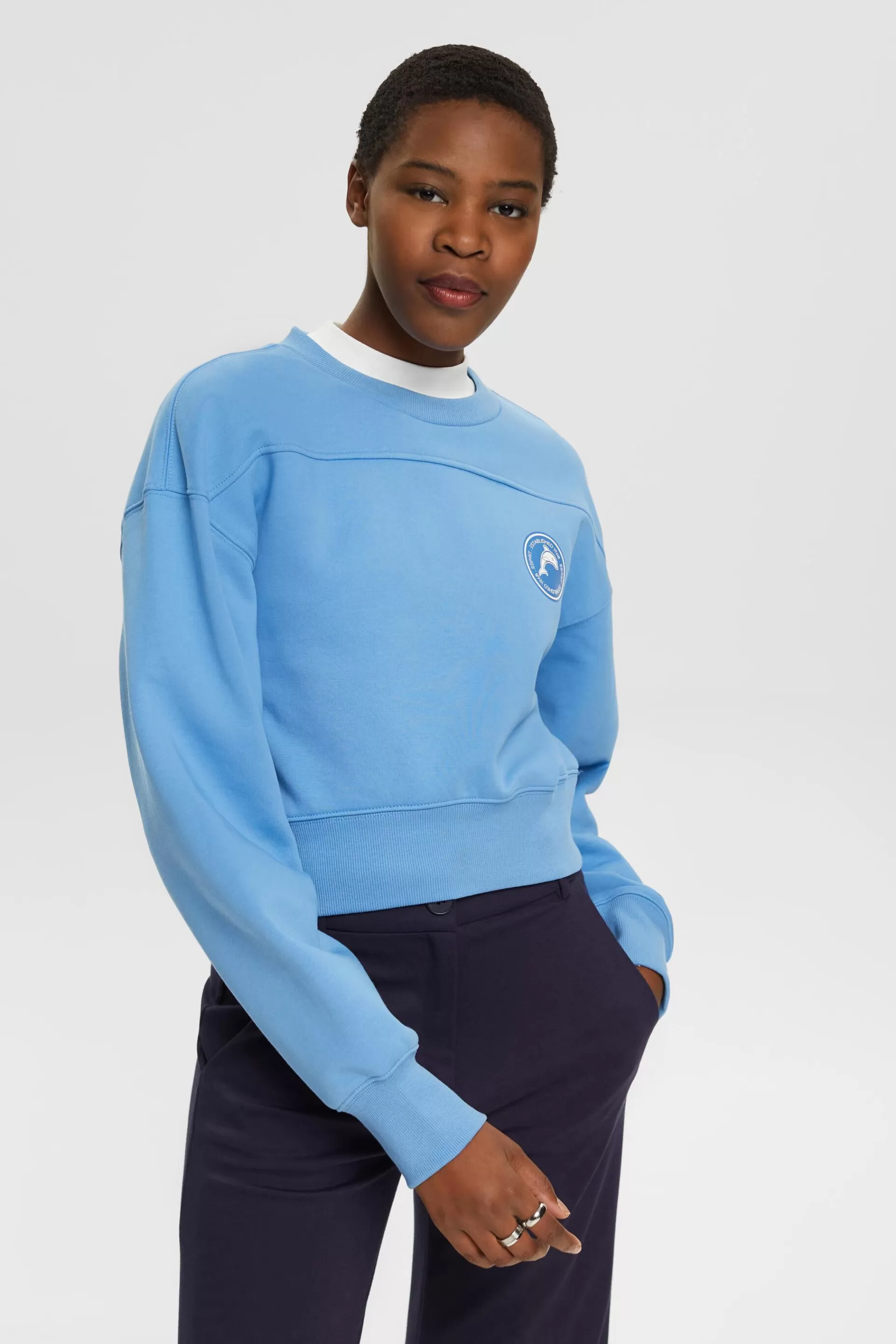 Recycelt: Cropped Sweatshirt-ESPRIT Sale