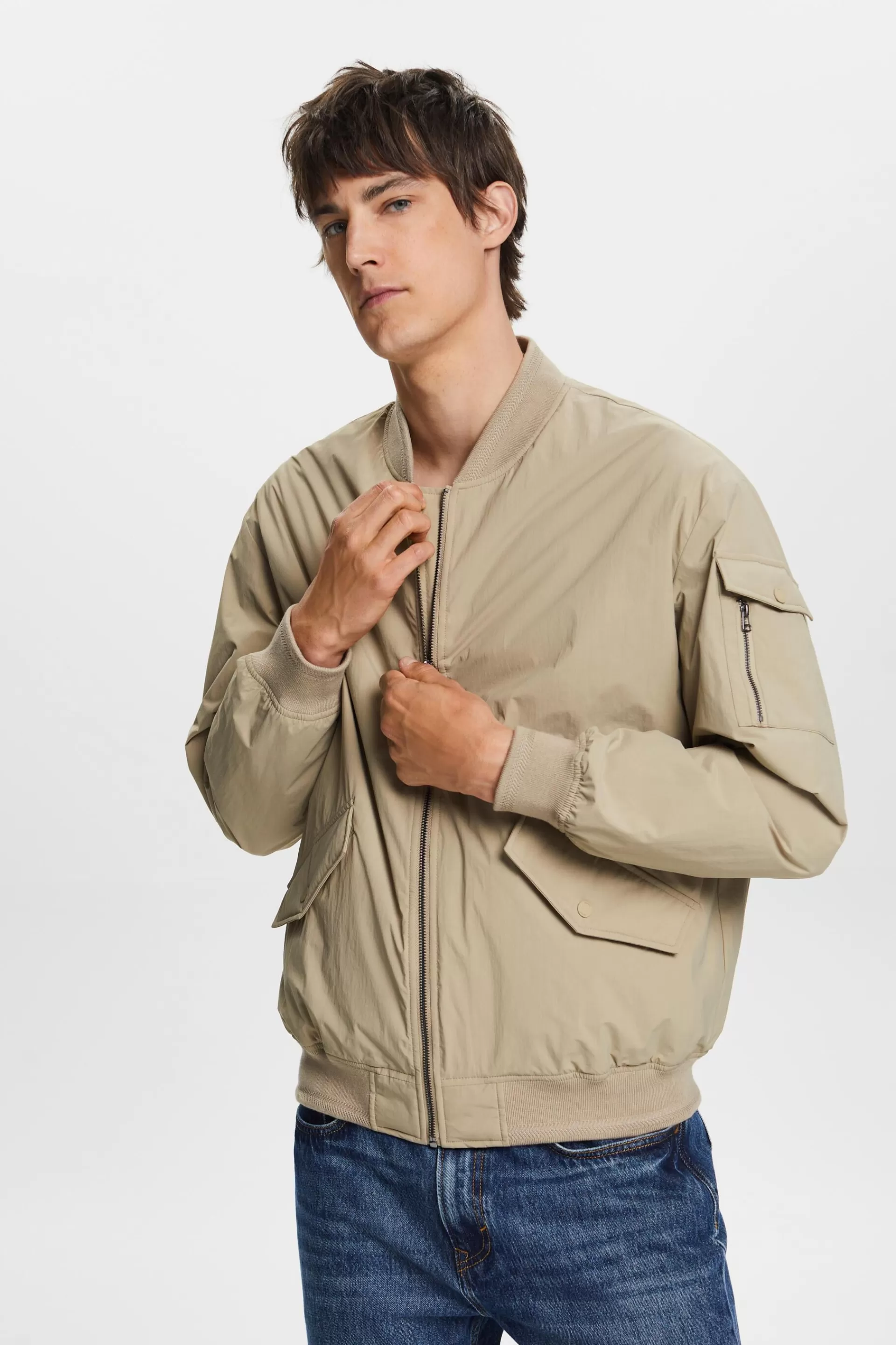 Recycelt: Jacke im Bomber-Stil-ESPRIT Cheap
