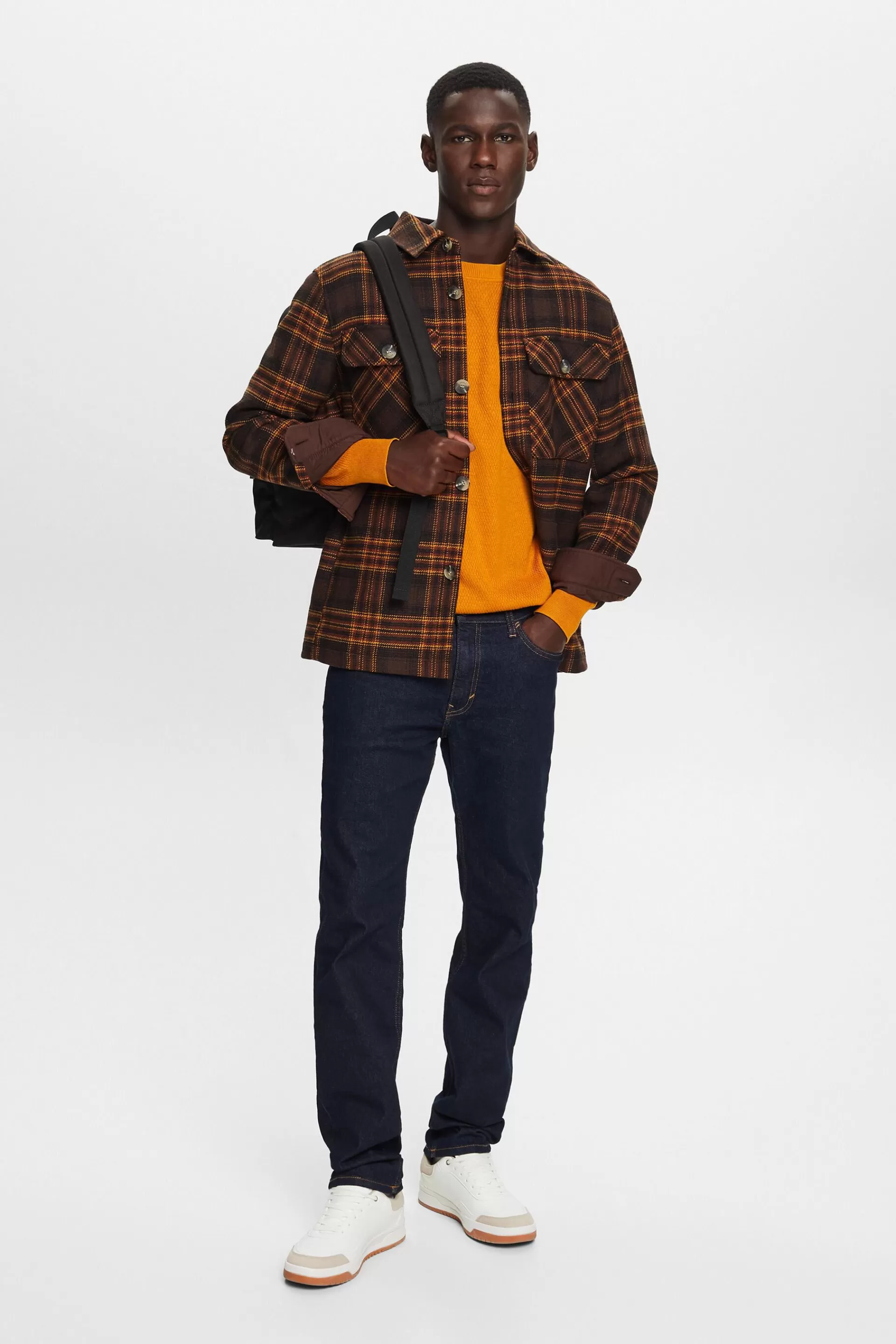 Recycelt: Jeans mit gerader Passform-ESPRIT Sale