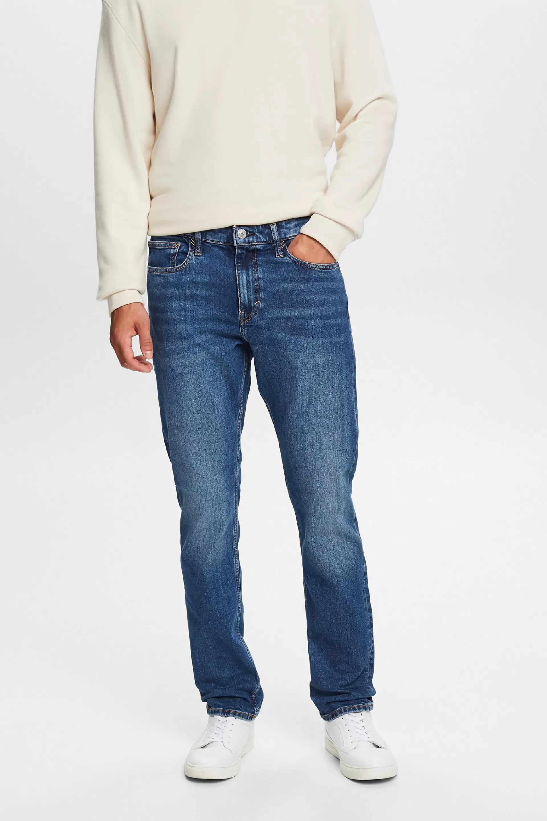 Recycelt: Jeans mit schmaler Passform-ESPRIT Cheap