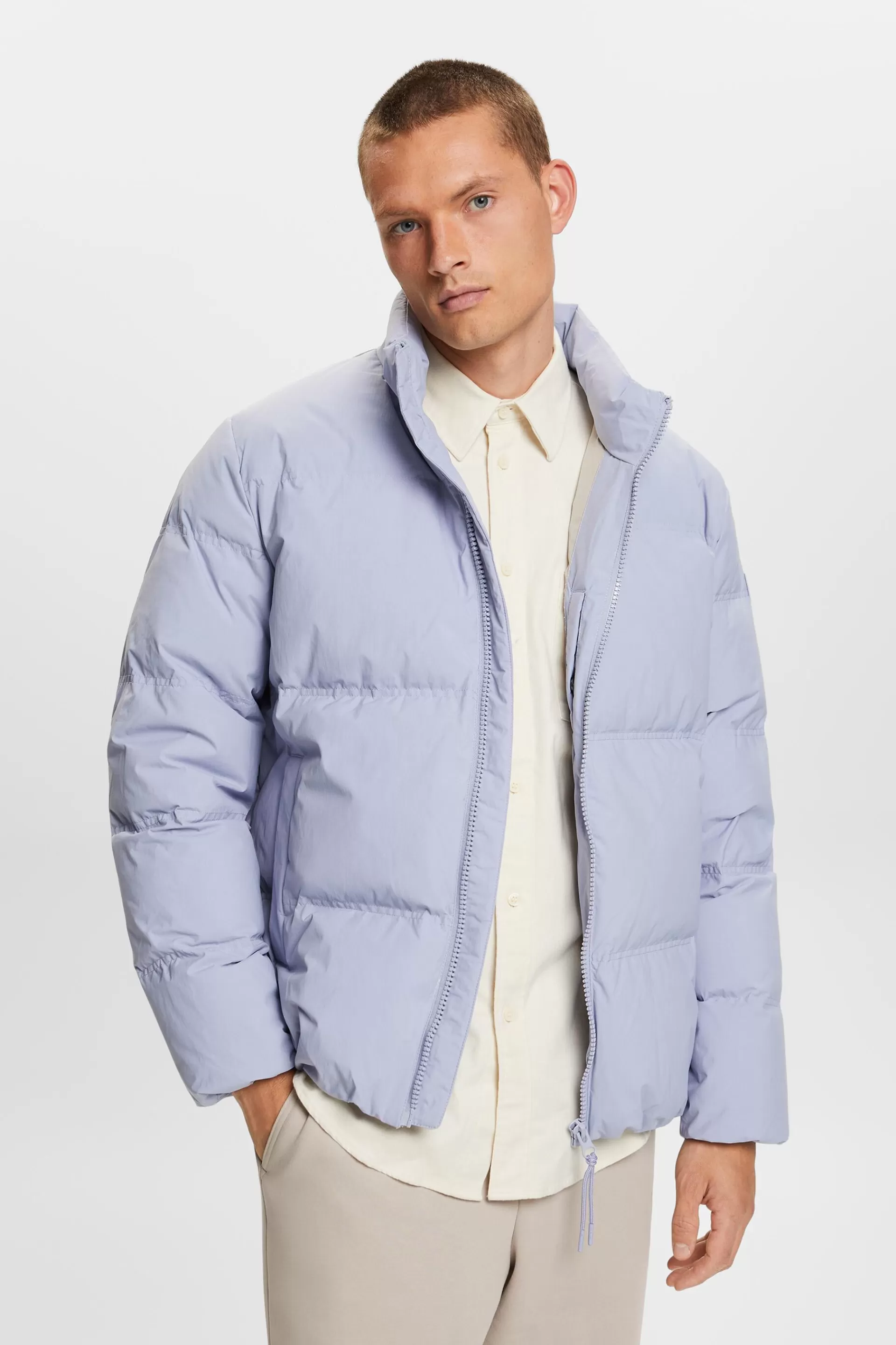 Recycelt: Pufferjacke mit Daunen-ESPRIT Hot