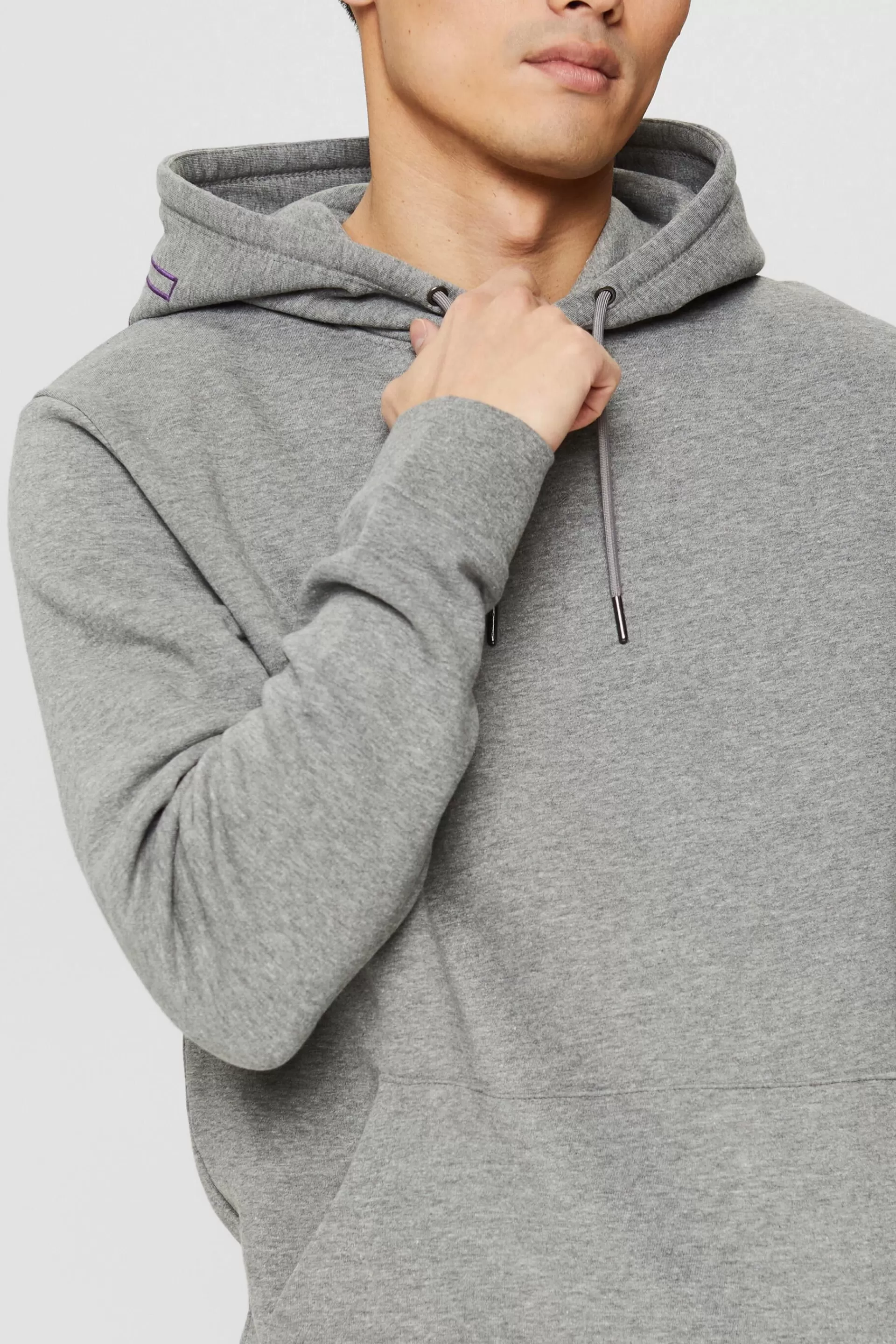 Recycelt: Sweat-Hoodie mit Logo-Stickerei-ESPRIT Hot
