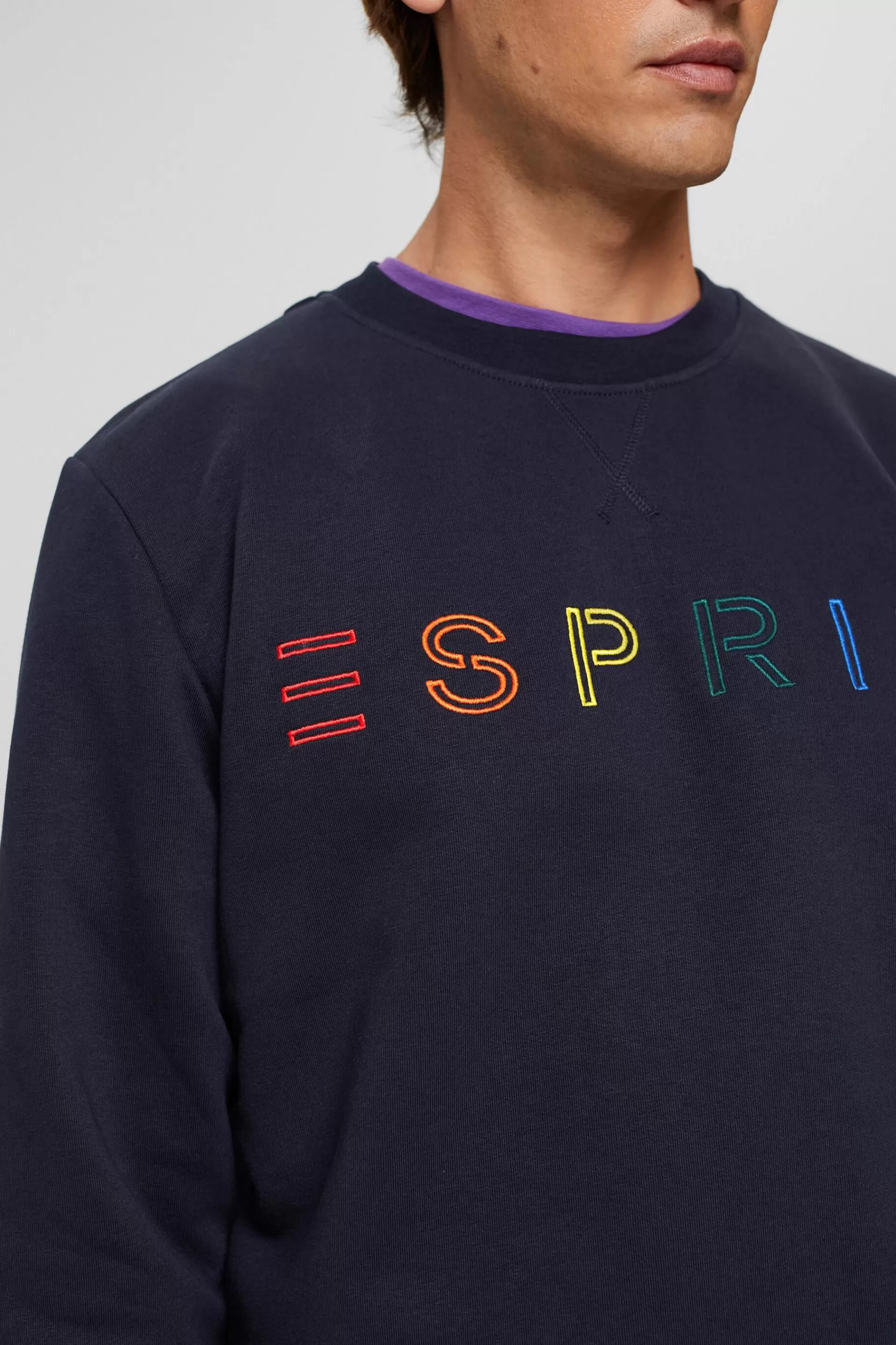 Recycelt: Sweatshirt mit Logostickerei-ESPRIT Best Sale