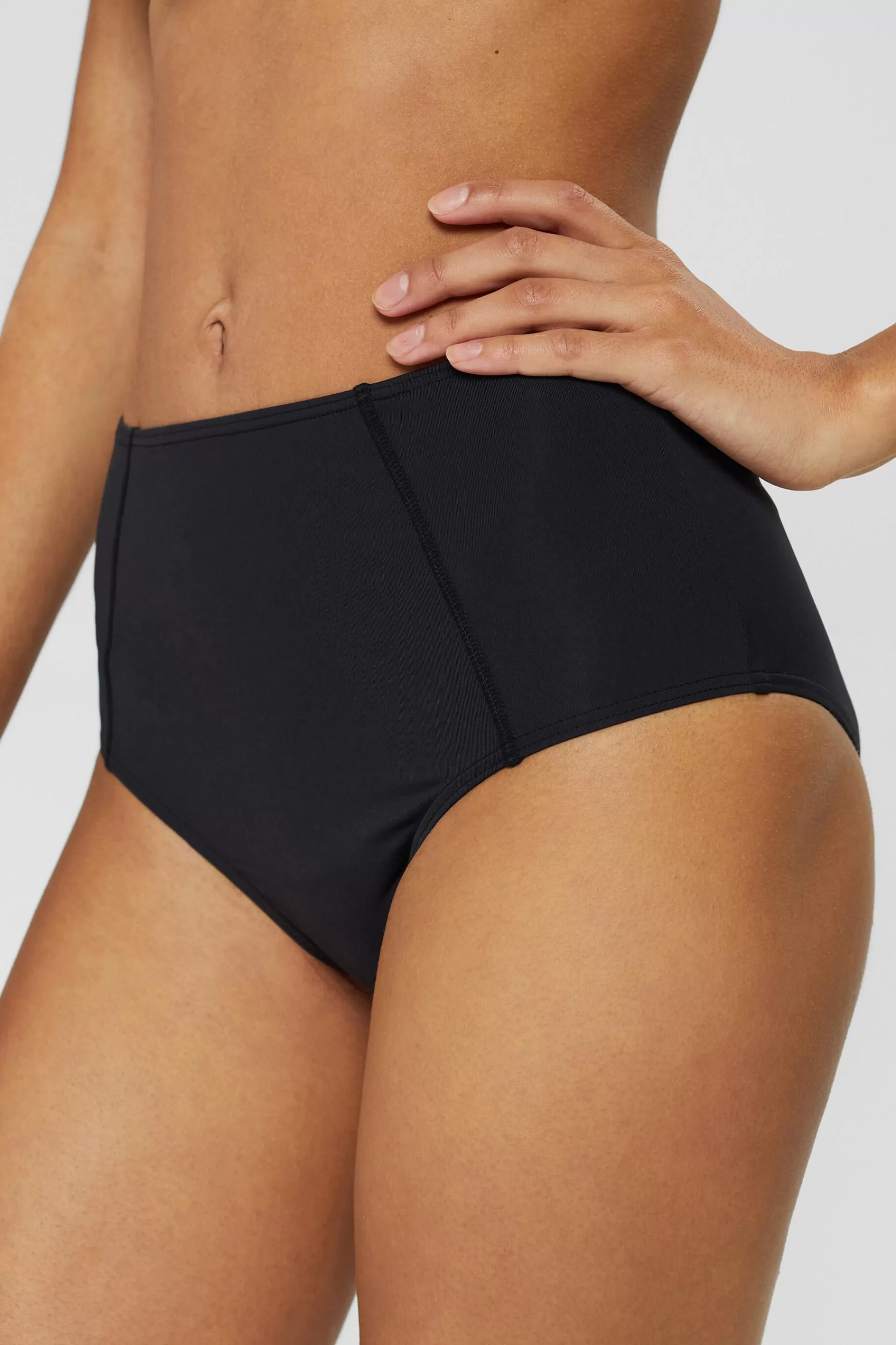 Recycelt: unifarbener Highwaist-Slip-ESPRIT Online