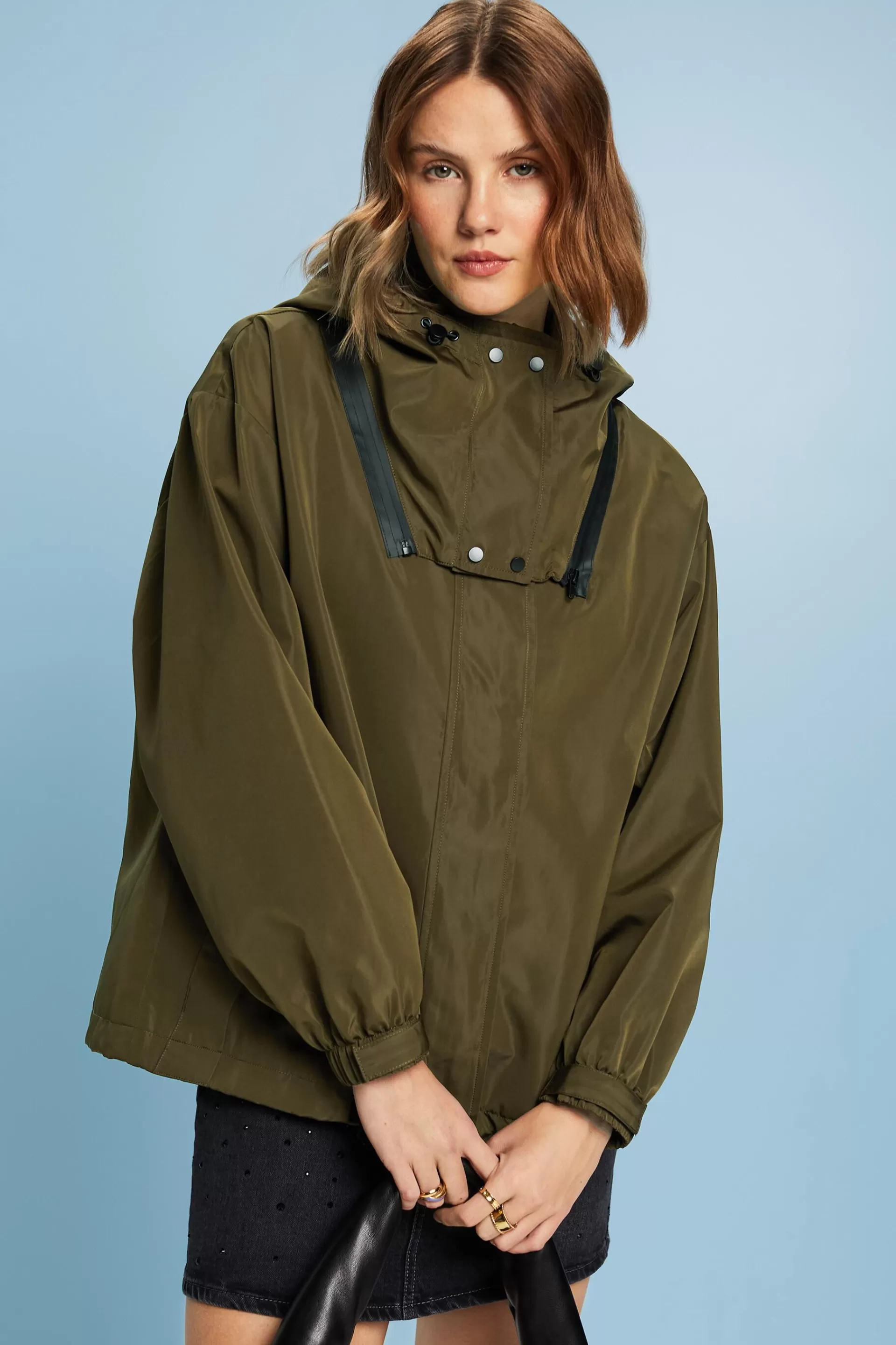 Regenjacke mit abnehmbarer Kapuze-ESPRIT Fashion