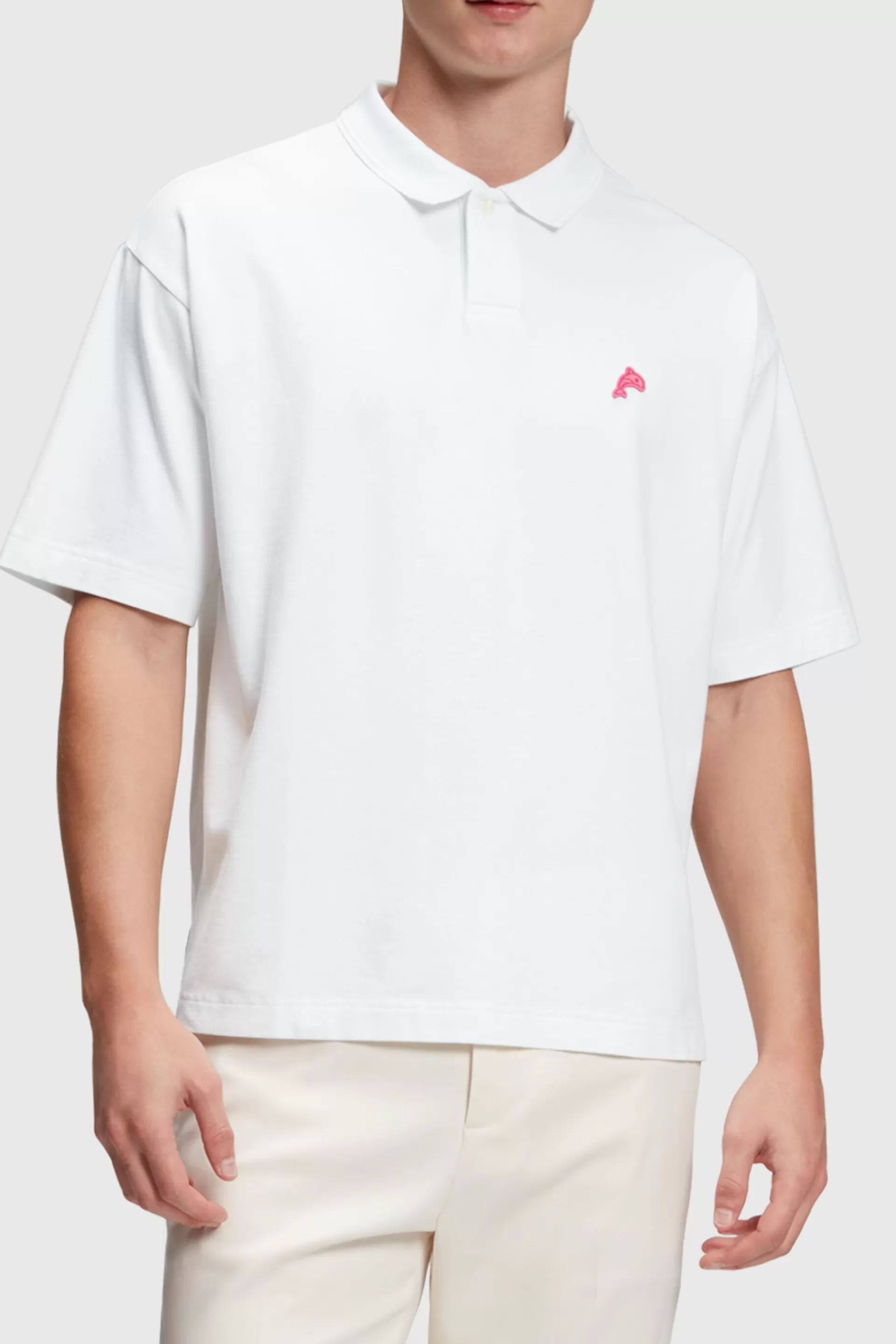 Relaxed Fit Poloshirt mit Dolphin-Badge-ESPRIT Best Sale