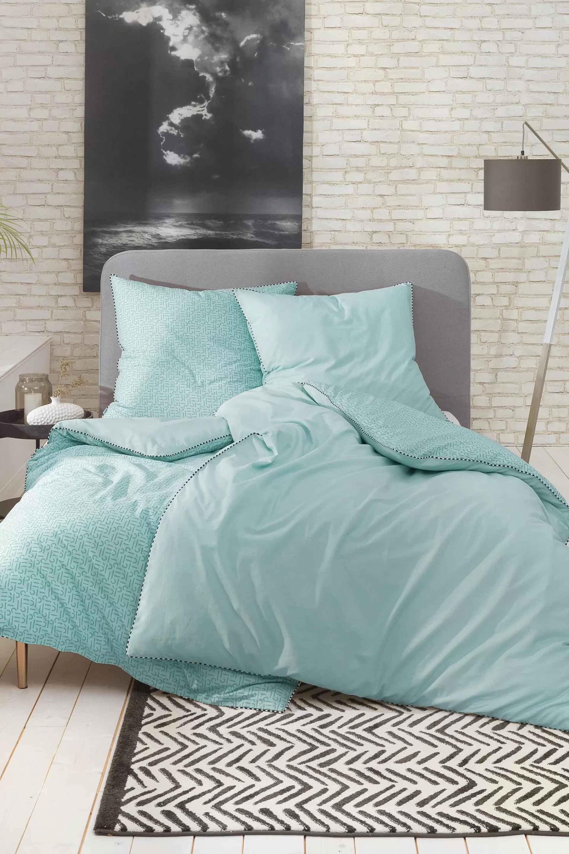 Renforcé-Bettwäsche mit Print, 100% Baumwolle-ESPRIT Flash Sale