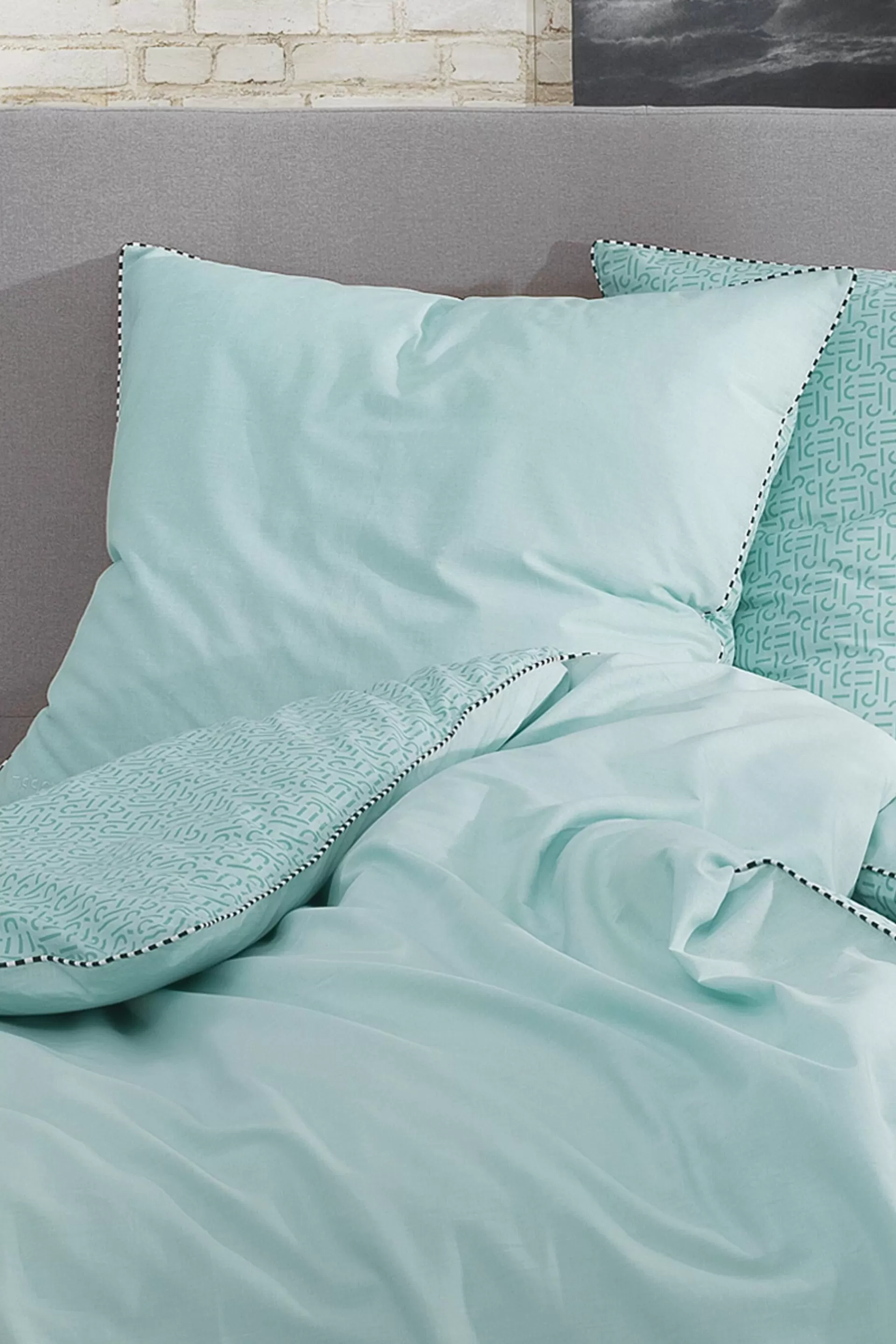 Renforcé-Bettwäsche mit Print, 100% Baumwolle-ESPRIT Flash Sale