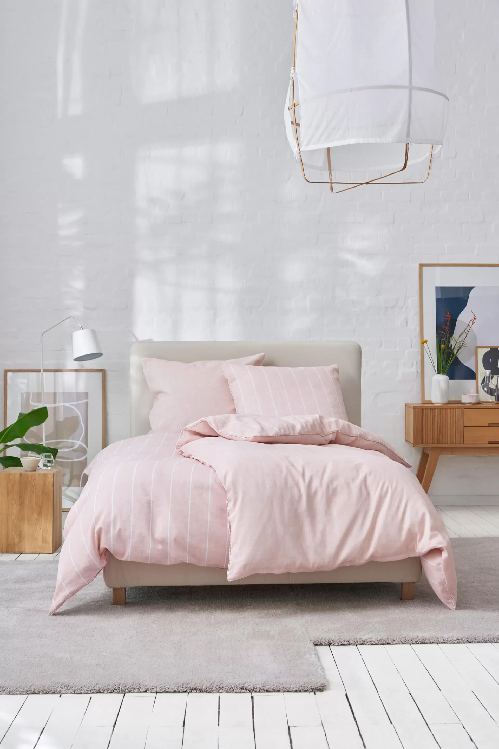 Renforcé-Bettwäsche mit Streifen, 100% Baumwolle-ESPRIT Best Sale