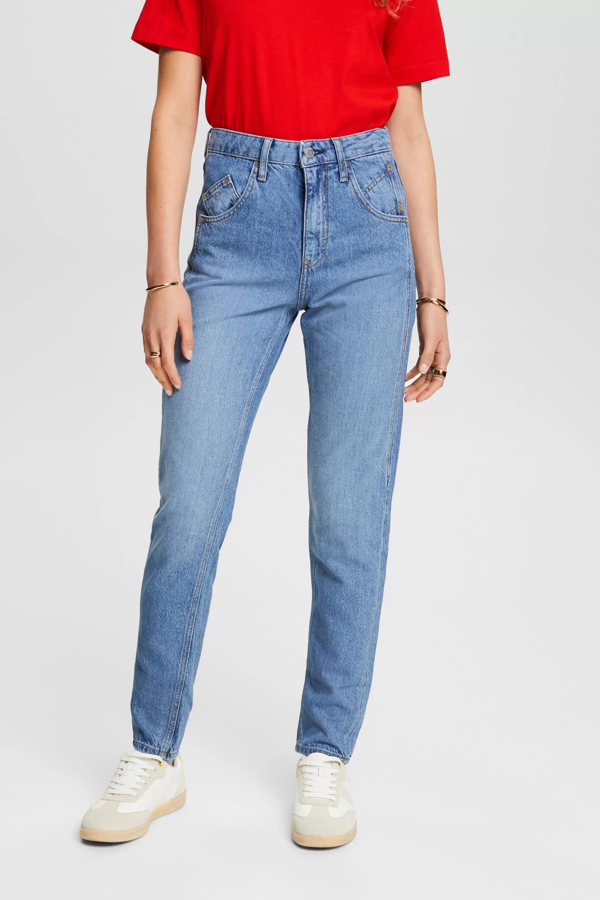 Retro-Classic-Jeans mit mittlerer Bundhöhe-ESPRIT Flash Sale