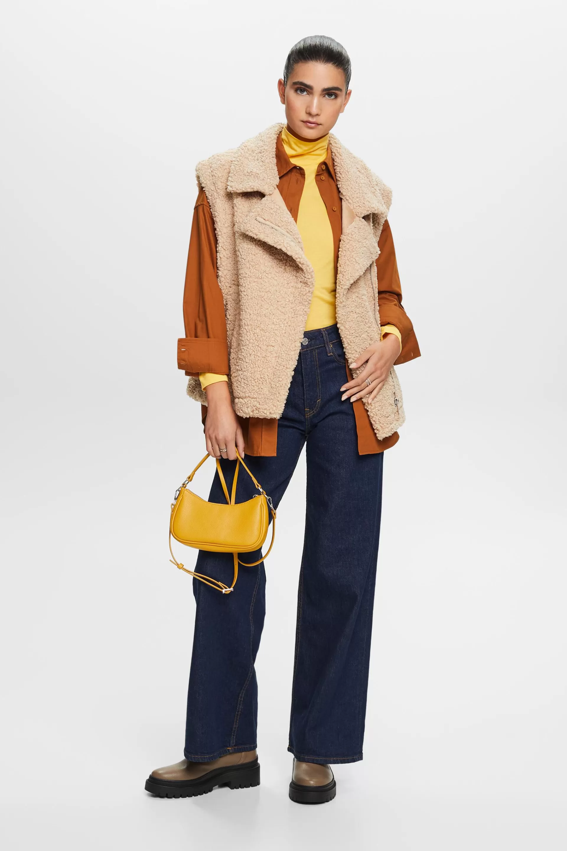 Retro-Hose mit weitem Bein-ESPRIT Discount