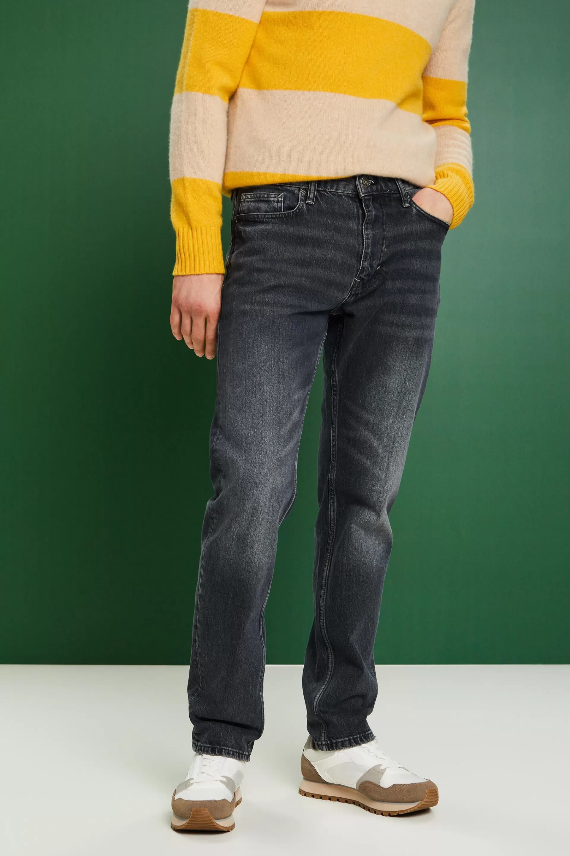 Retro-Jeans mit gerader Passform-ESPRIT Online