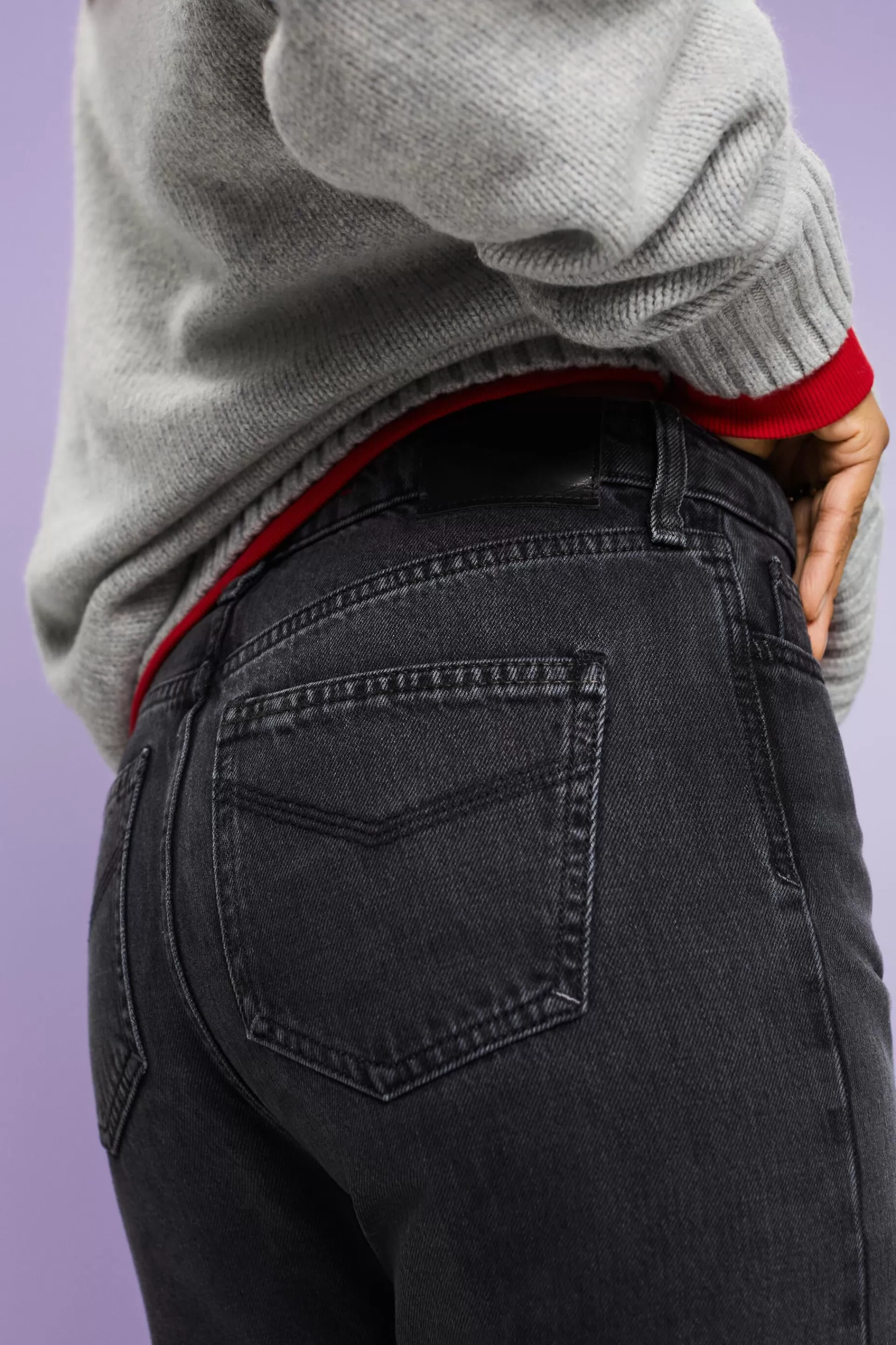 Retro-Jeans mit gerader Passform und hohem Bund-ESPRIT Shop