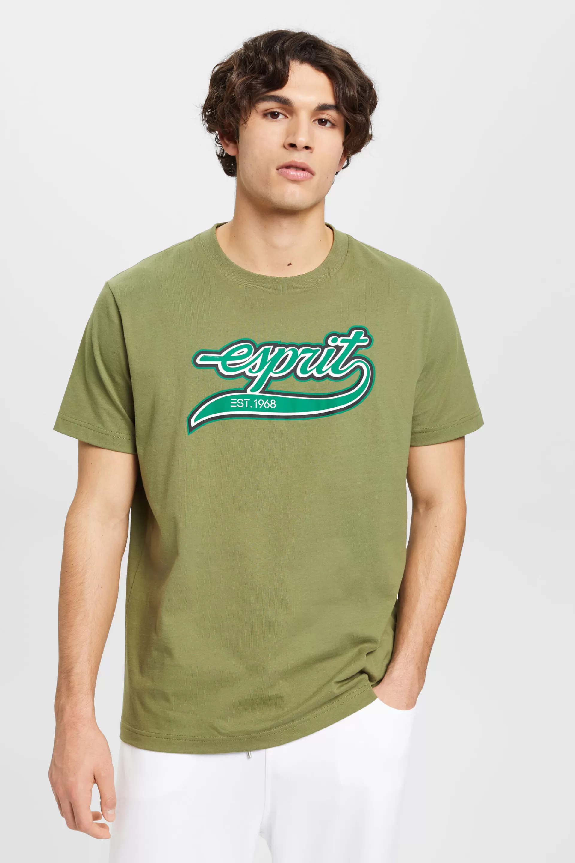 Retro-T-Shirt aus Baumwolle mit Logo-ESPRIT Best Sale