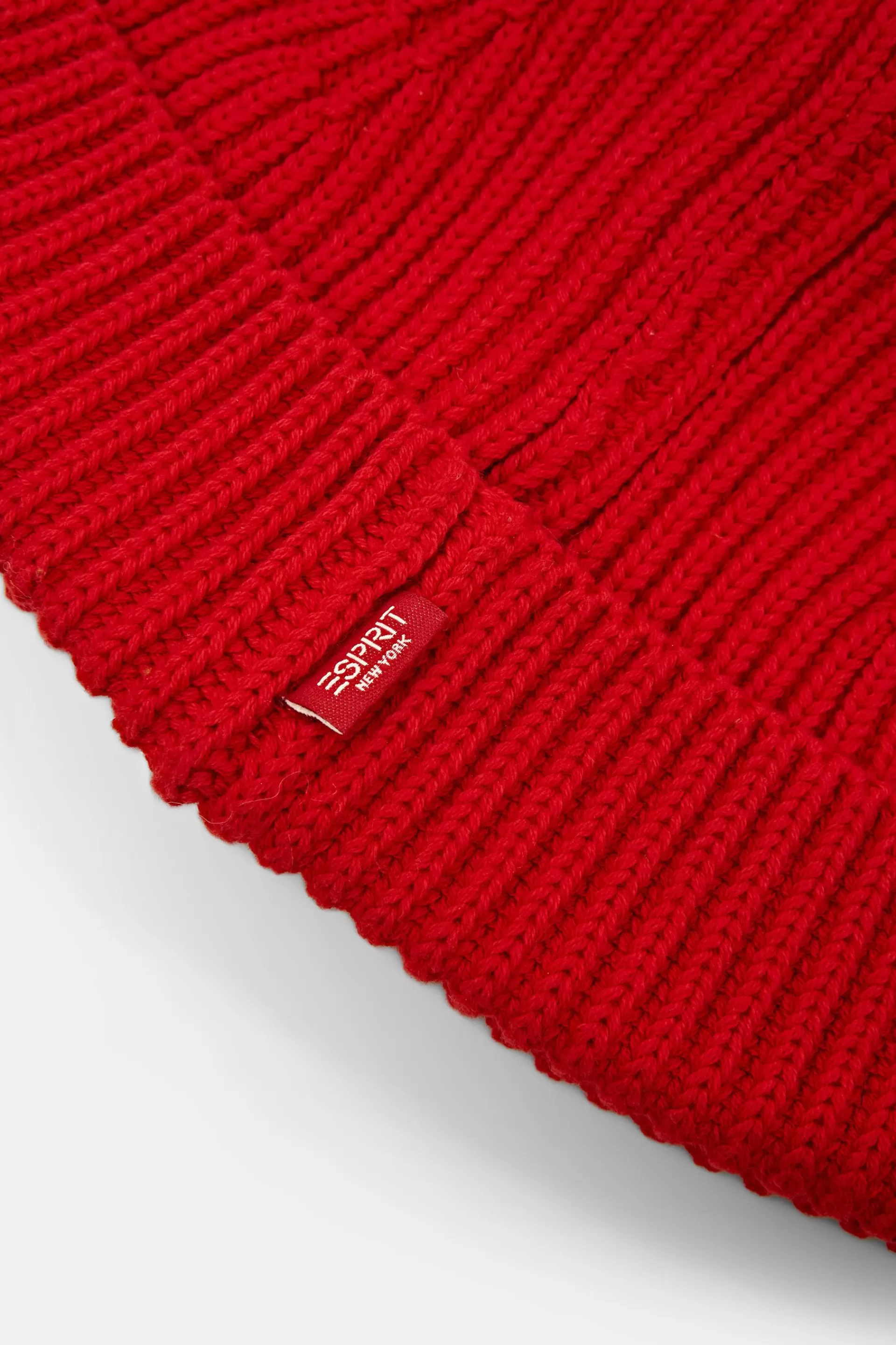 Rippstrick-Beanie, 100 % Baumwolle-ESPRIT Flash Sale