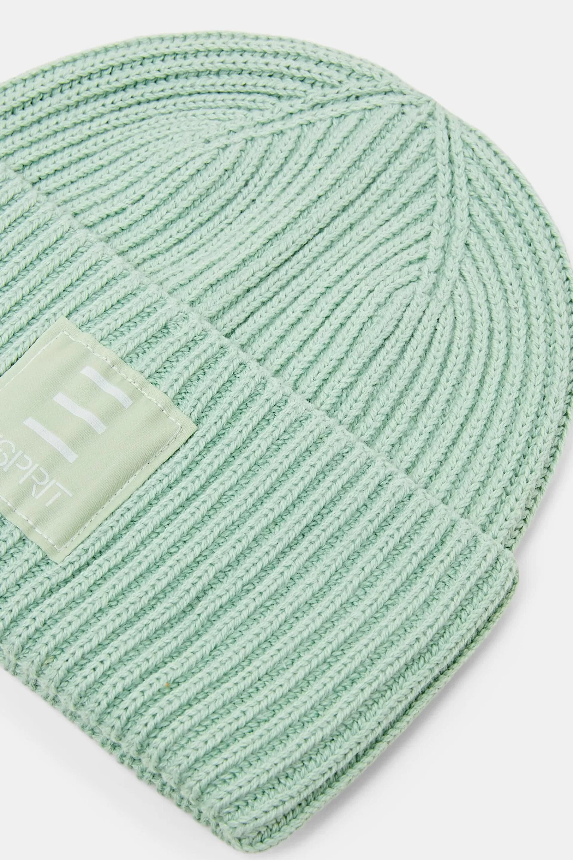 Rippstrick-Beanie aus Baumwolle-ESPRIT Best