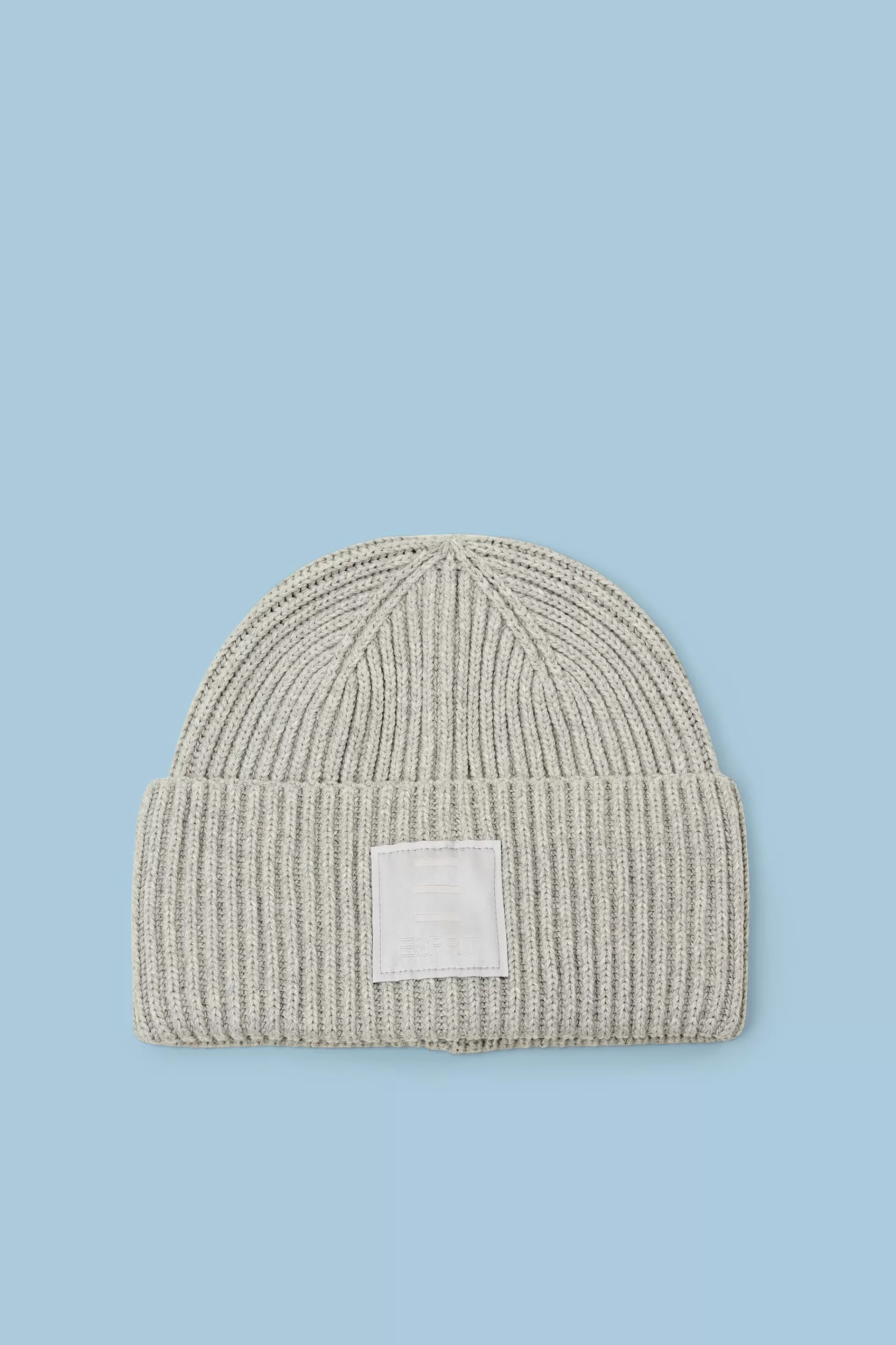 Rippstrick-Beanie aus Baumwolle-ESPRIT Flash Sale