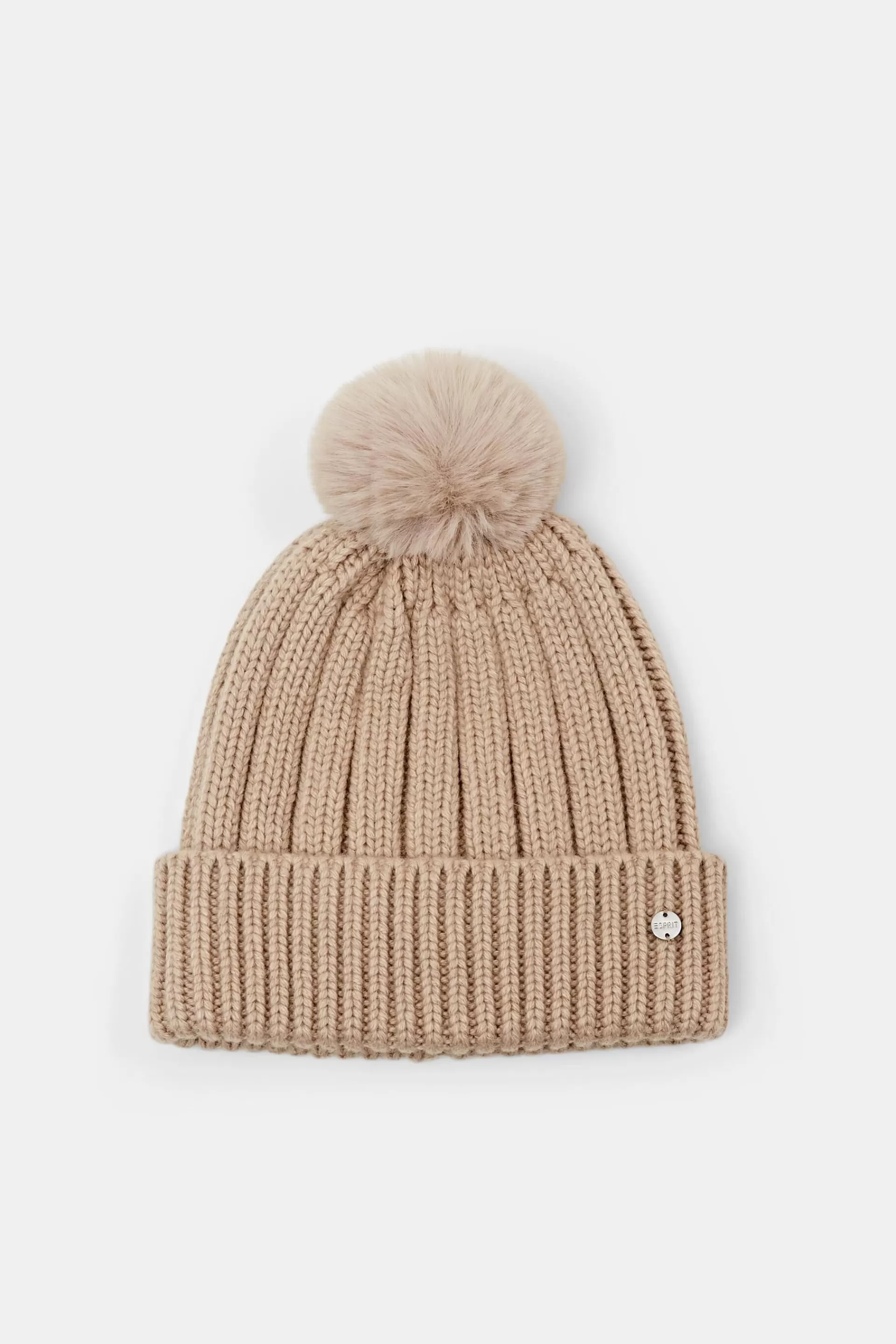Rippstrick-Beanie, Wollmix-ESPRIT Shop