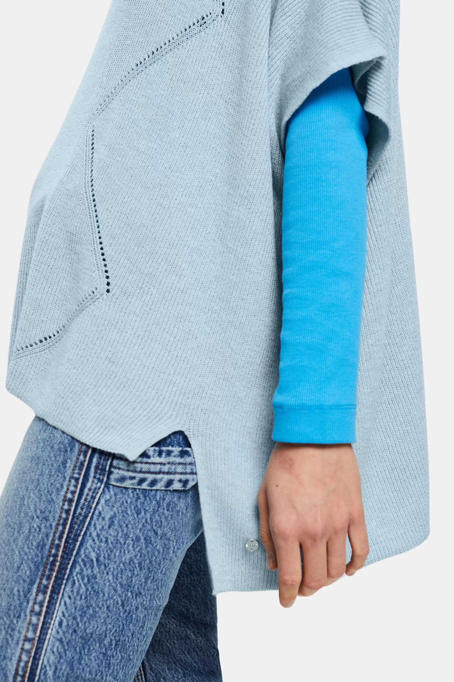 Rippstrick-Poncho-ESPRIT Cheap