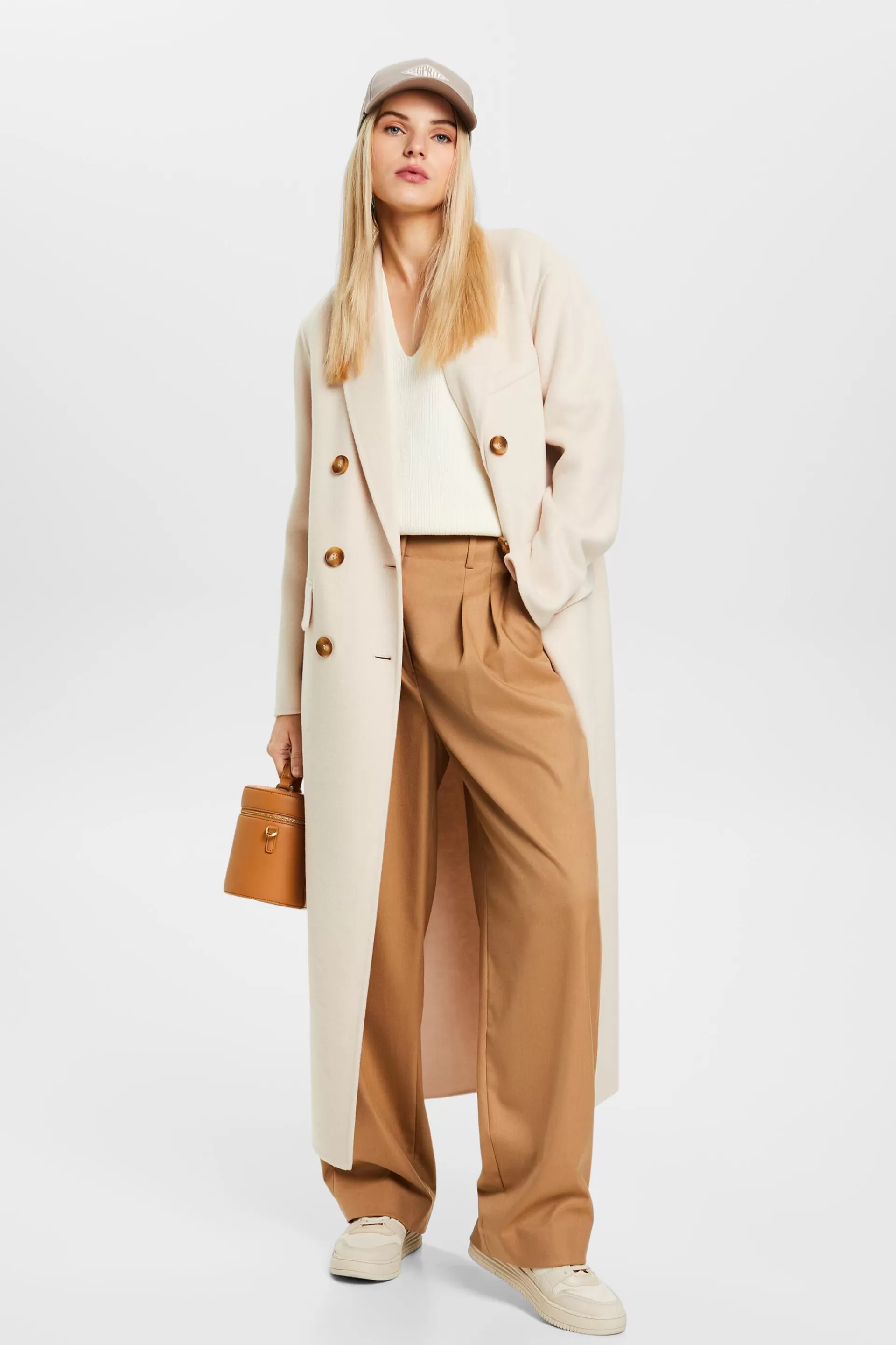 Rippstrick-Pullunder mit V-Ausschnitt-ESPRIT Cheap