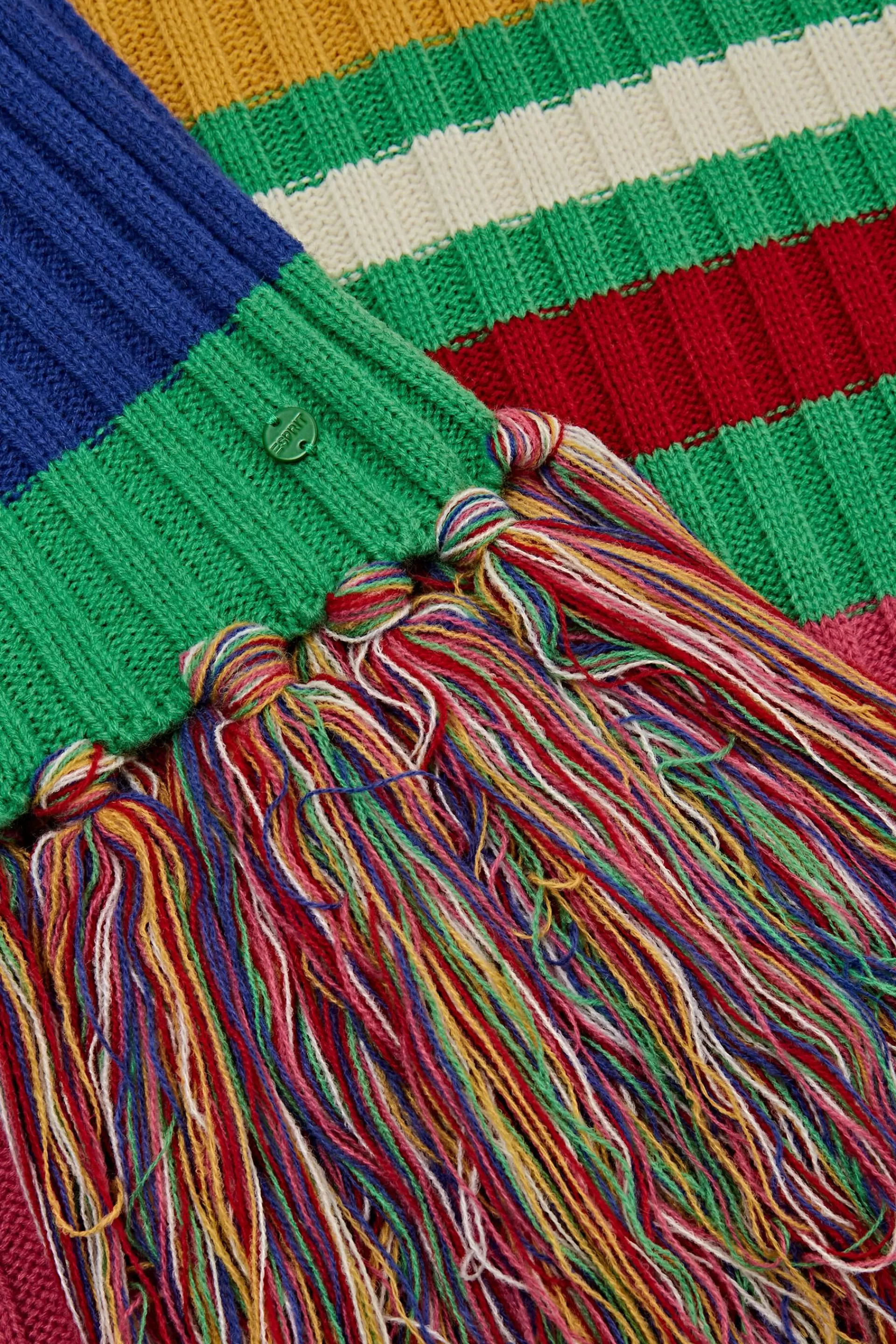 Rippstrickschal im Regenbogen-Design-ESPRIT Sale