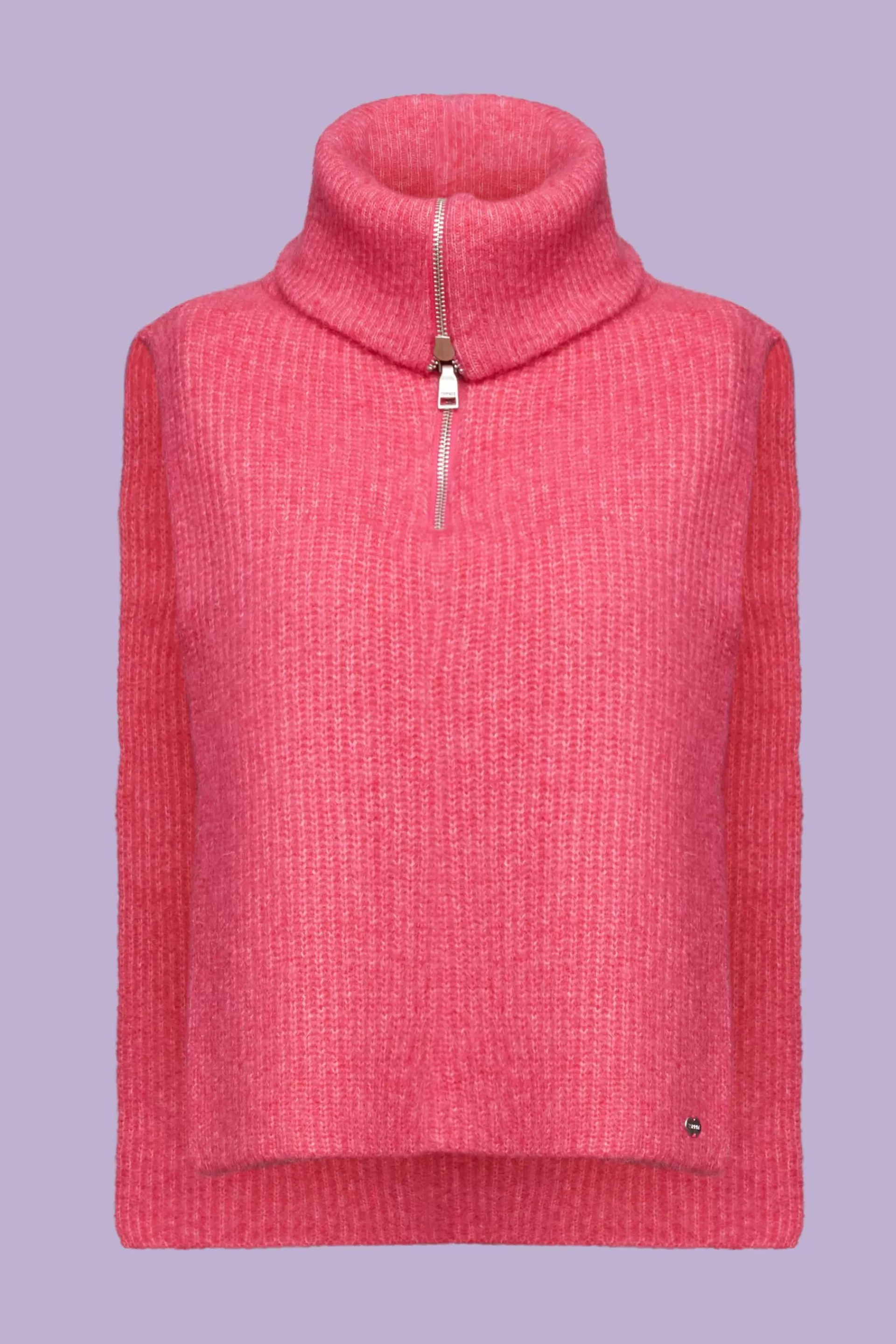 Rollkragen Poncho mit offenen Seiten-ESPRIT Online
