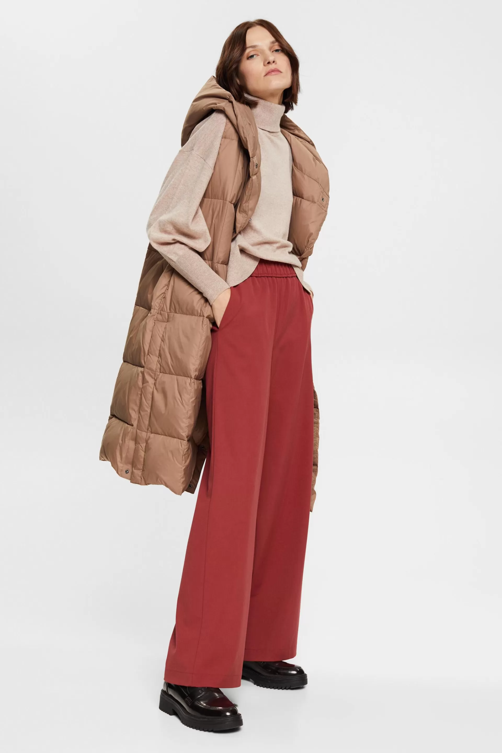 Rollkragenpullover aus Wollmix mit Kaschmir-ESPRIT Cheap