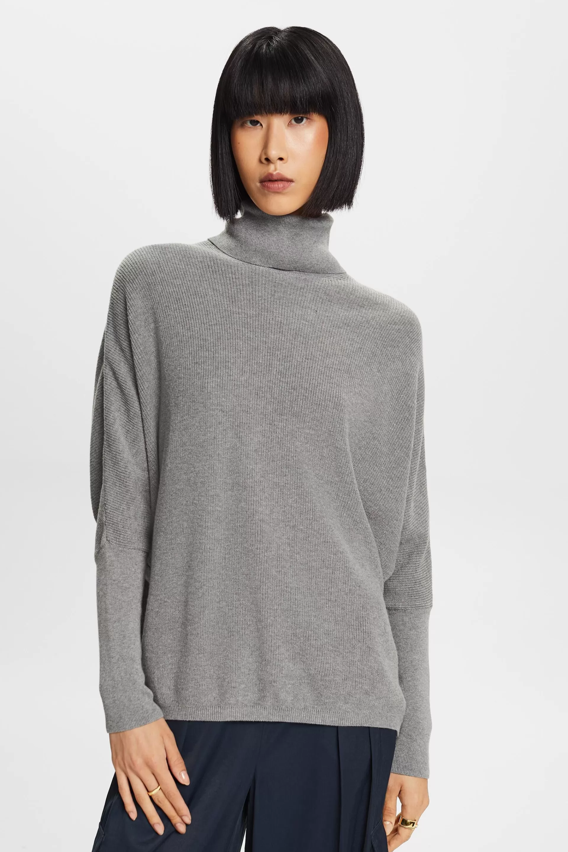 Rollkragenpullover mit Fledermausärmeln-ESPRIT Flash Sale