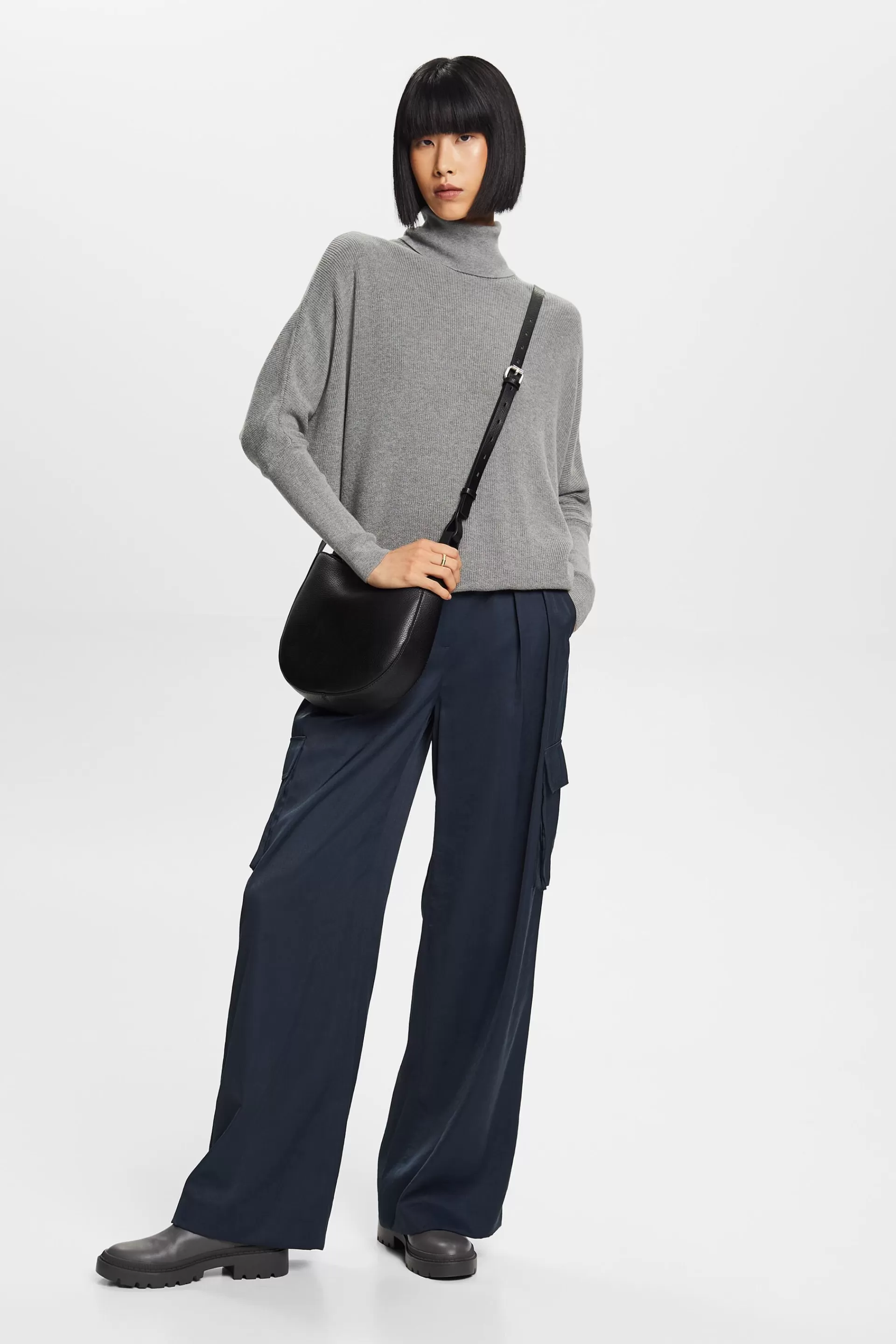 Rollkragenpullover mit Fledermausärmeln-ESPRIT Flash Sale