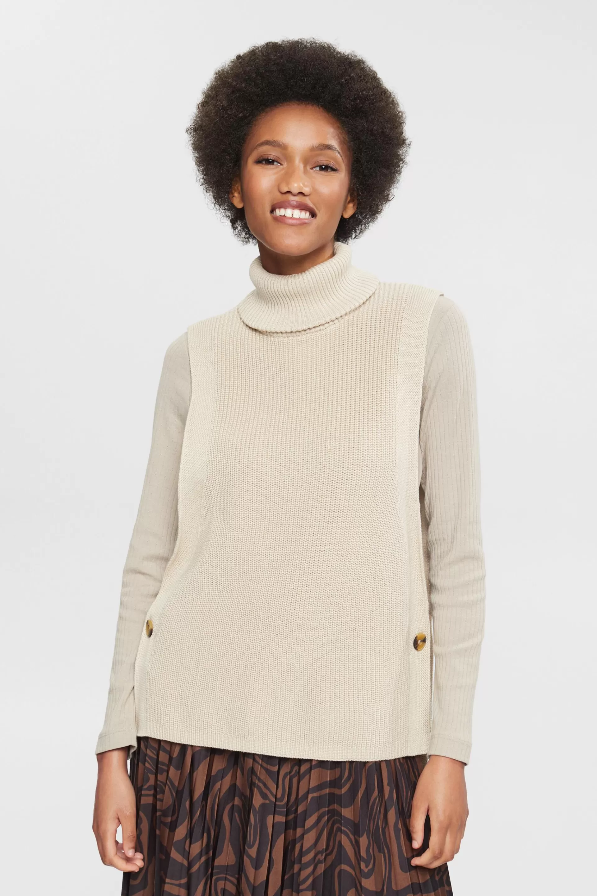 Rollkragen-Pullunder-ESPRIT Outlet