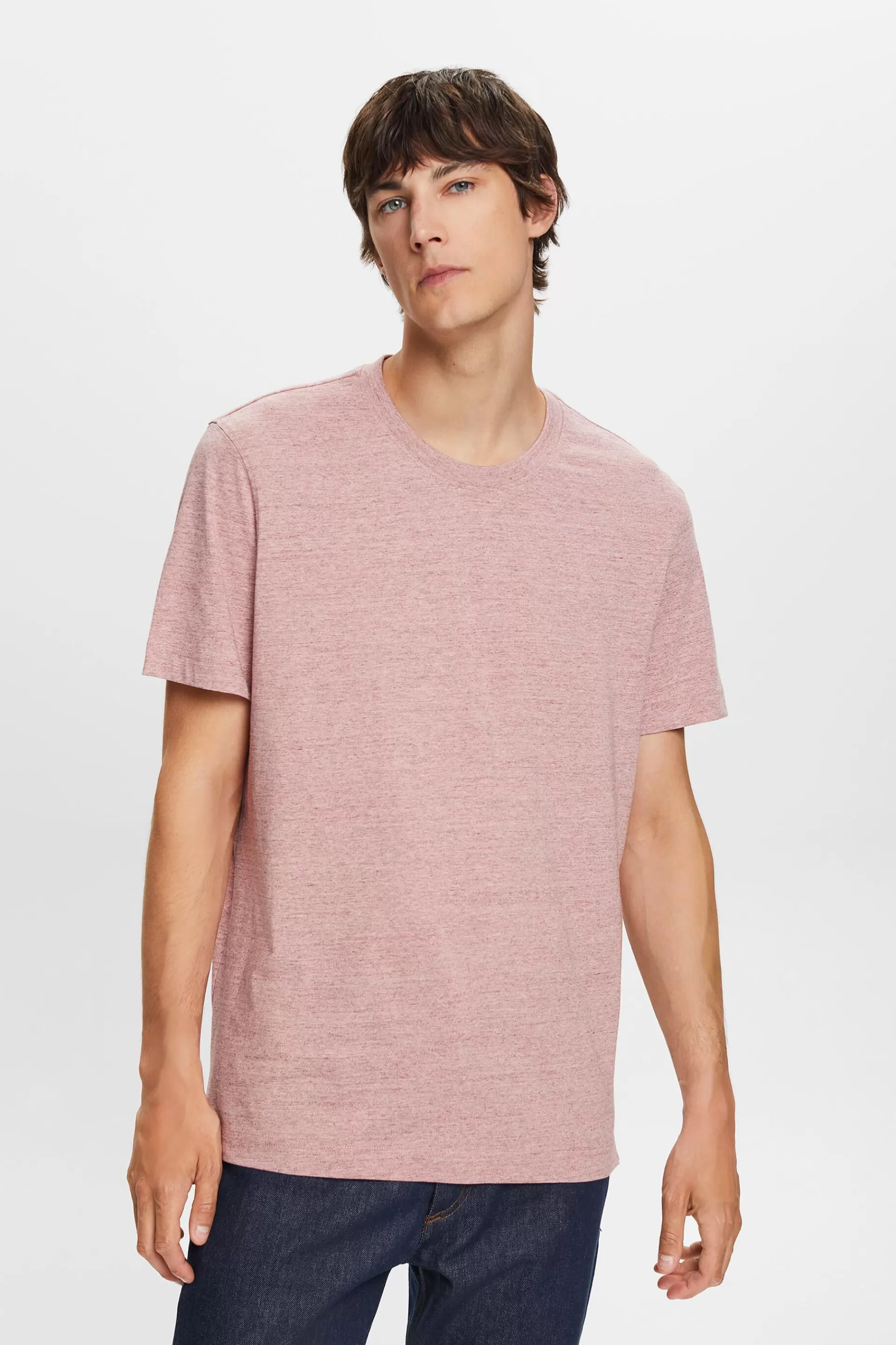 Rundhals-T-Shirt, 100 % Baumwolle-ESPRIT Online