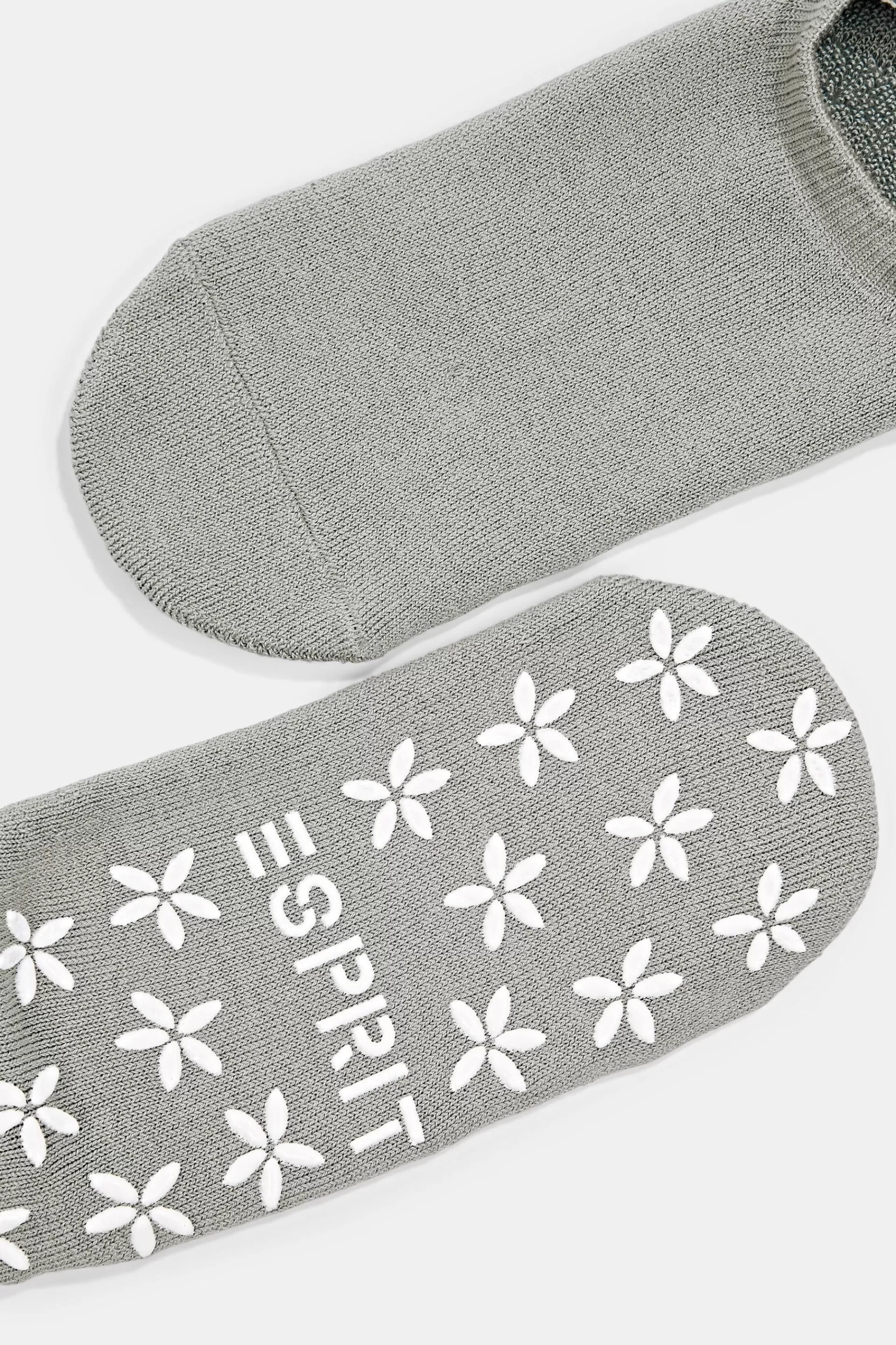 Rutschfeste Kurzsocken, Materialmix mit Bio-Baumwolle-ESPRIT Cheap