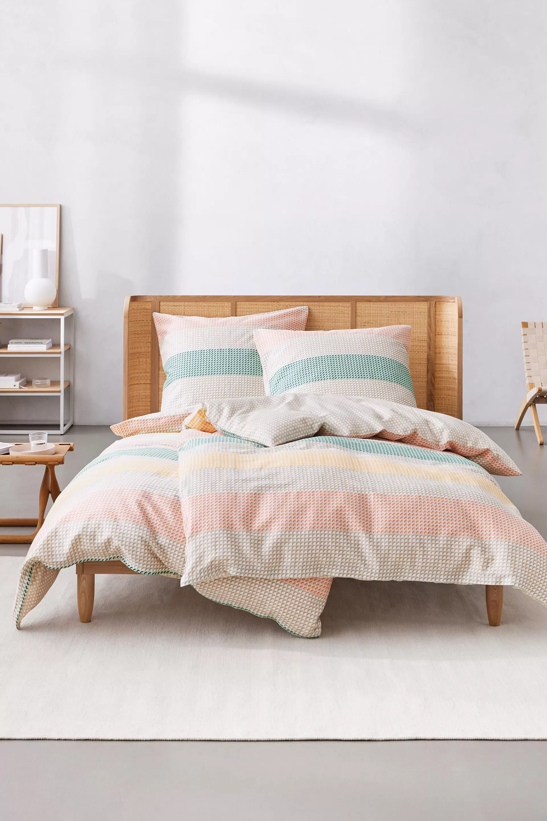 Satin-Bettwäsche im Streifendesign-ESPRIT Outlet