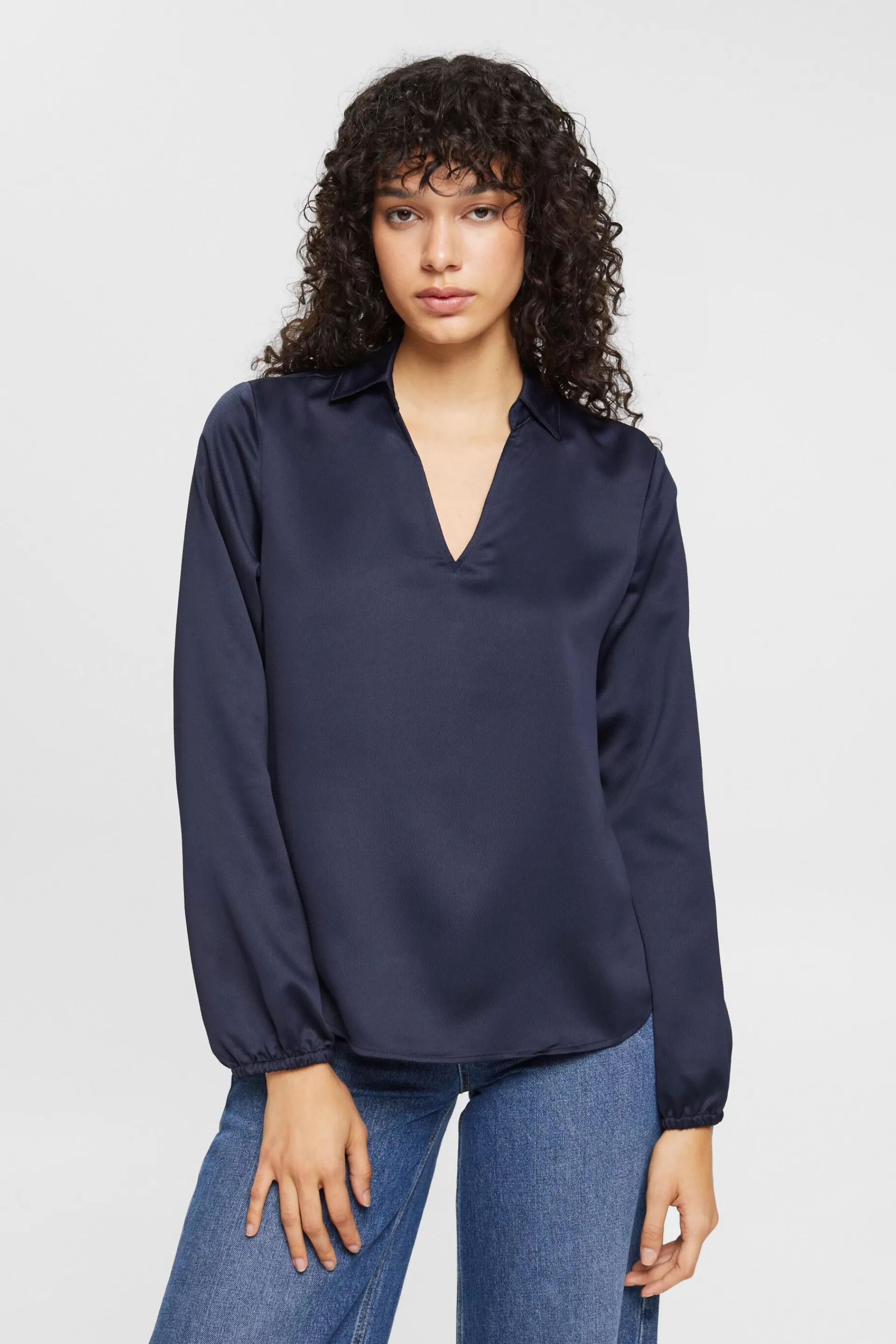 Satinbluse aus Strukturqualität-ESPRIT Best Sale