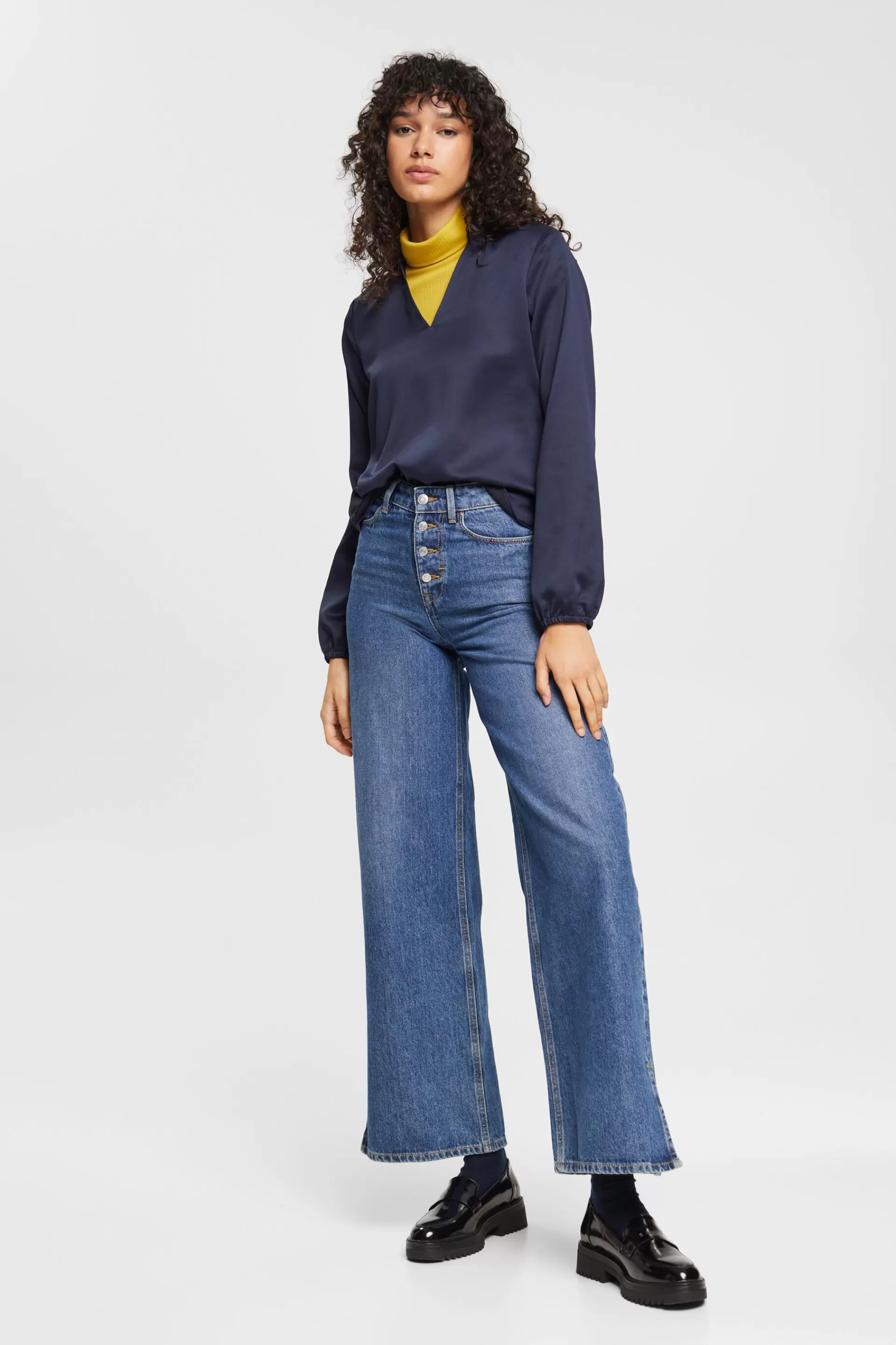 Satinbluse aus Strukturqualität-ESPRIT Best Sale