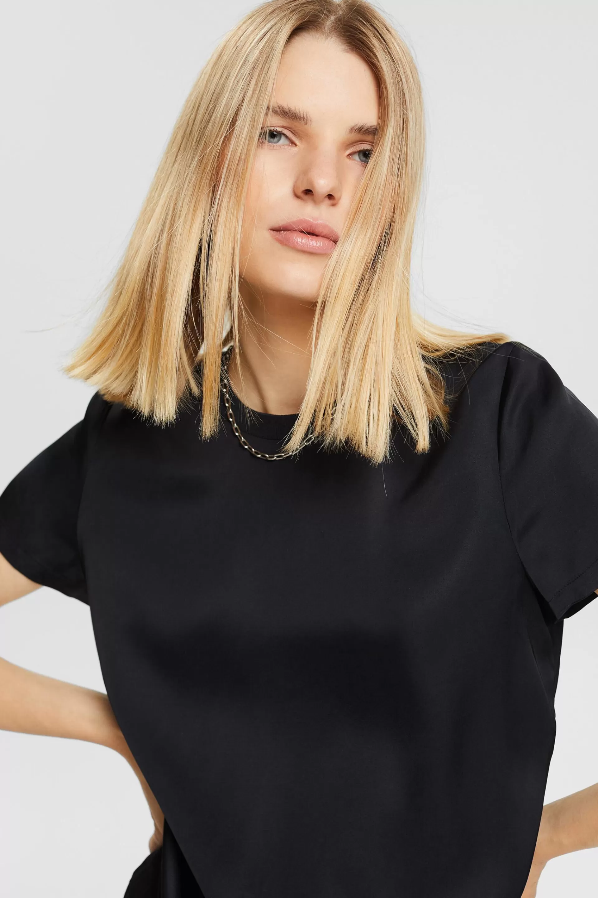Satinbluse, LENZING™ ECOVERO™-ESPRIT Shop