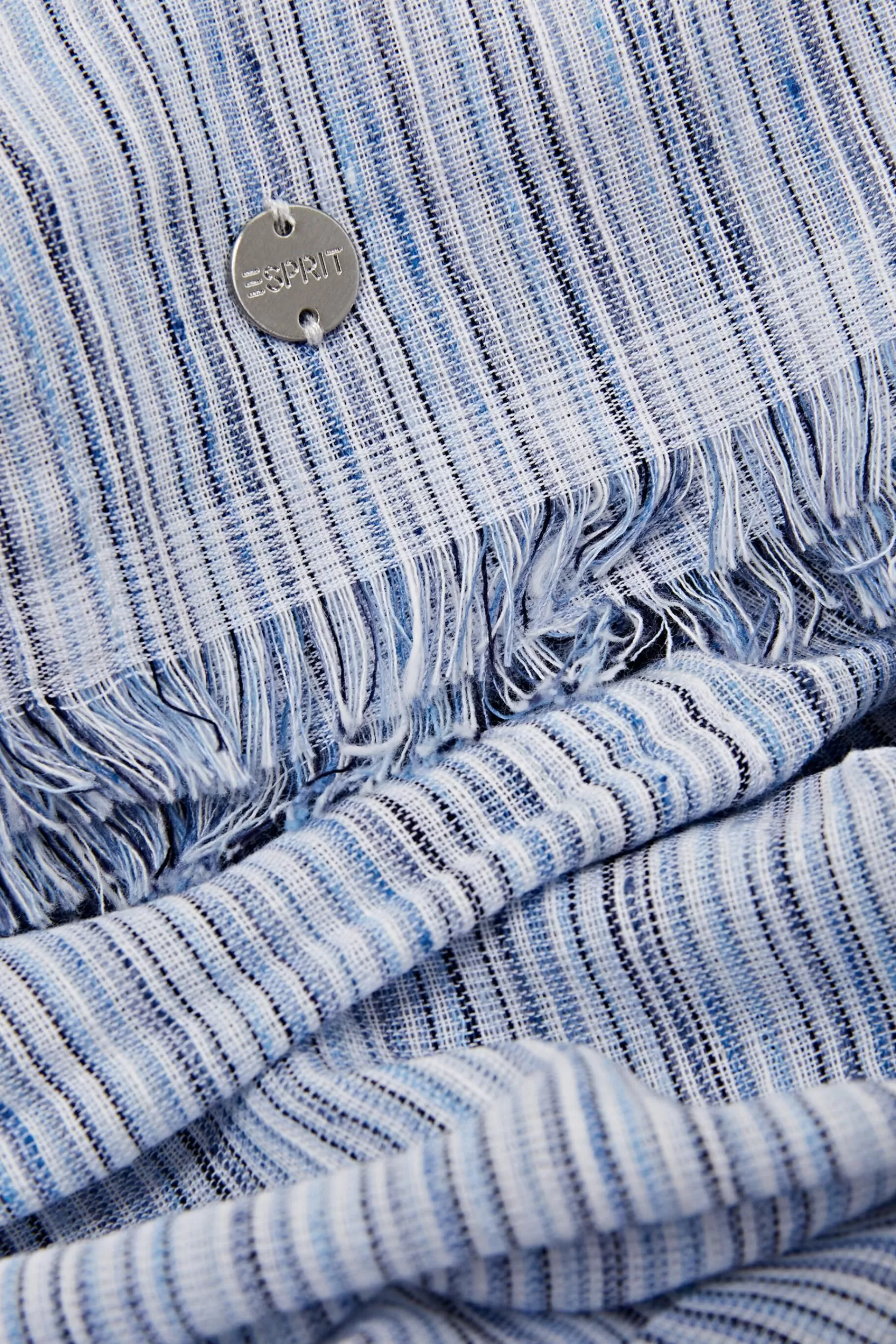 Schaltuch mit ungesäumter Kante und Print-ESPRIT Sale