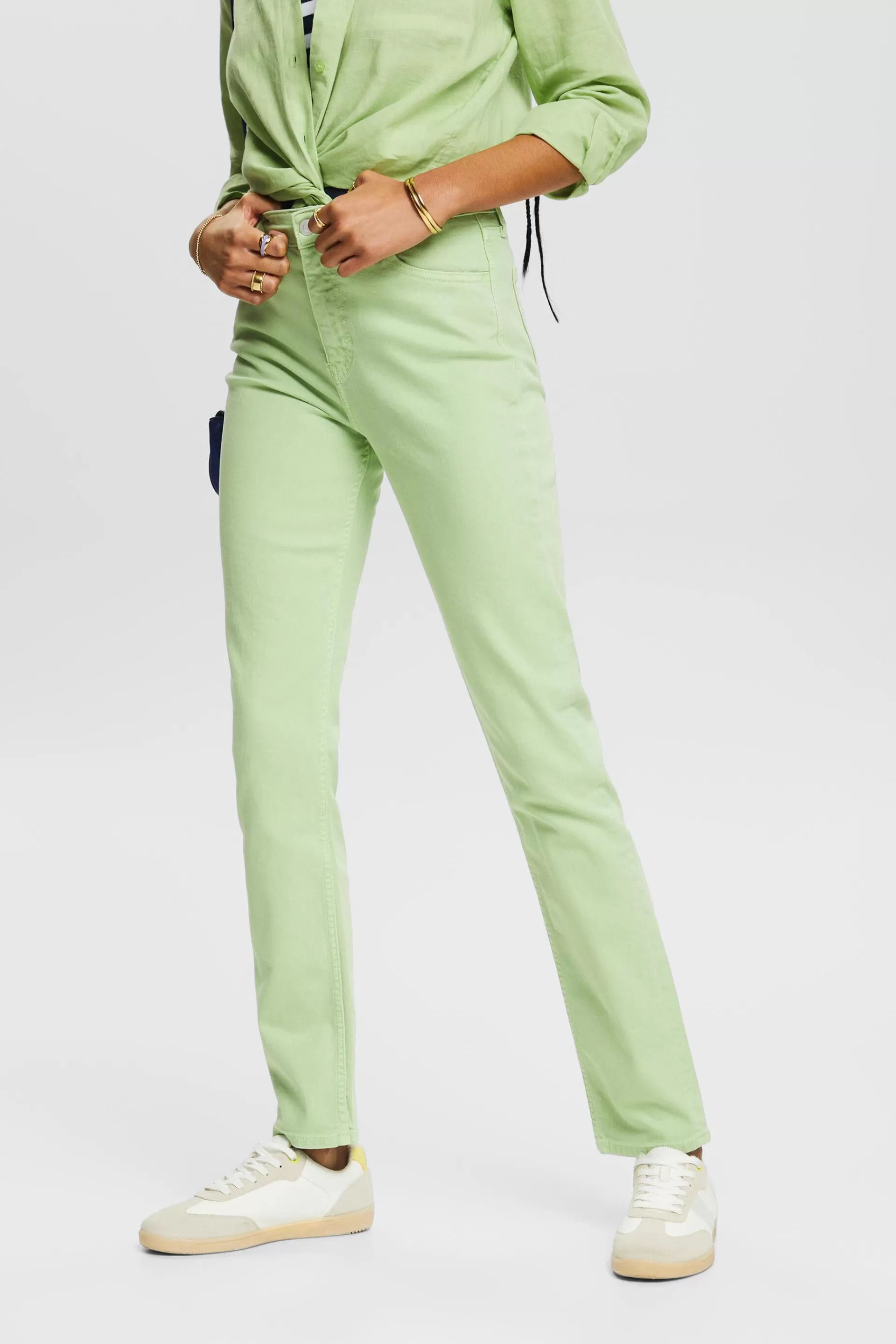 Schmal geschnittene Jeans in Retro-Optik-ESPRIT New