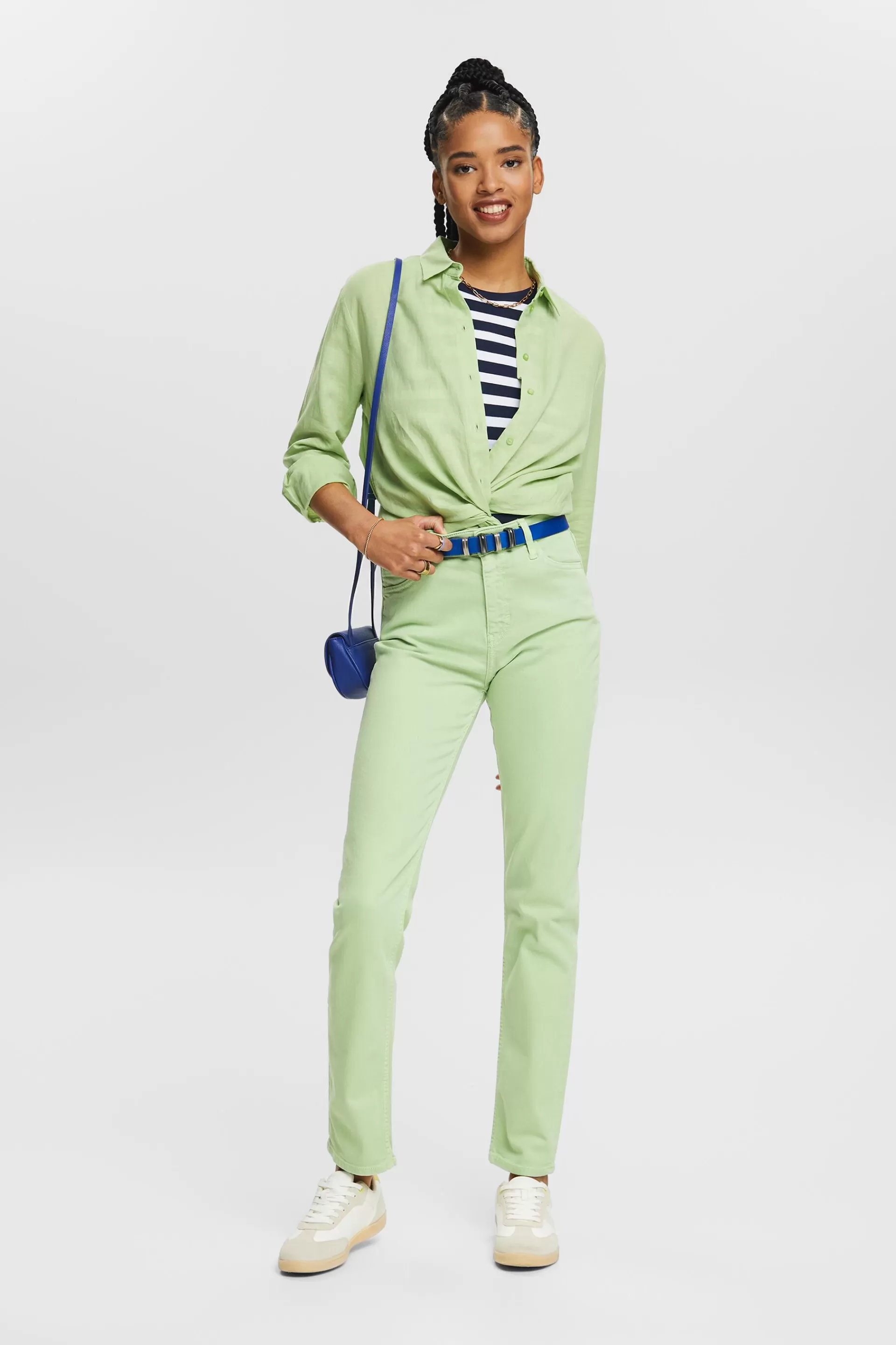 Schmal geschnittene Jeans in Retro-Optik-ESPRIT New