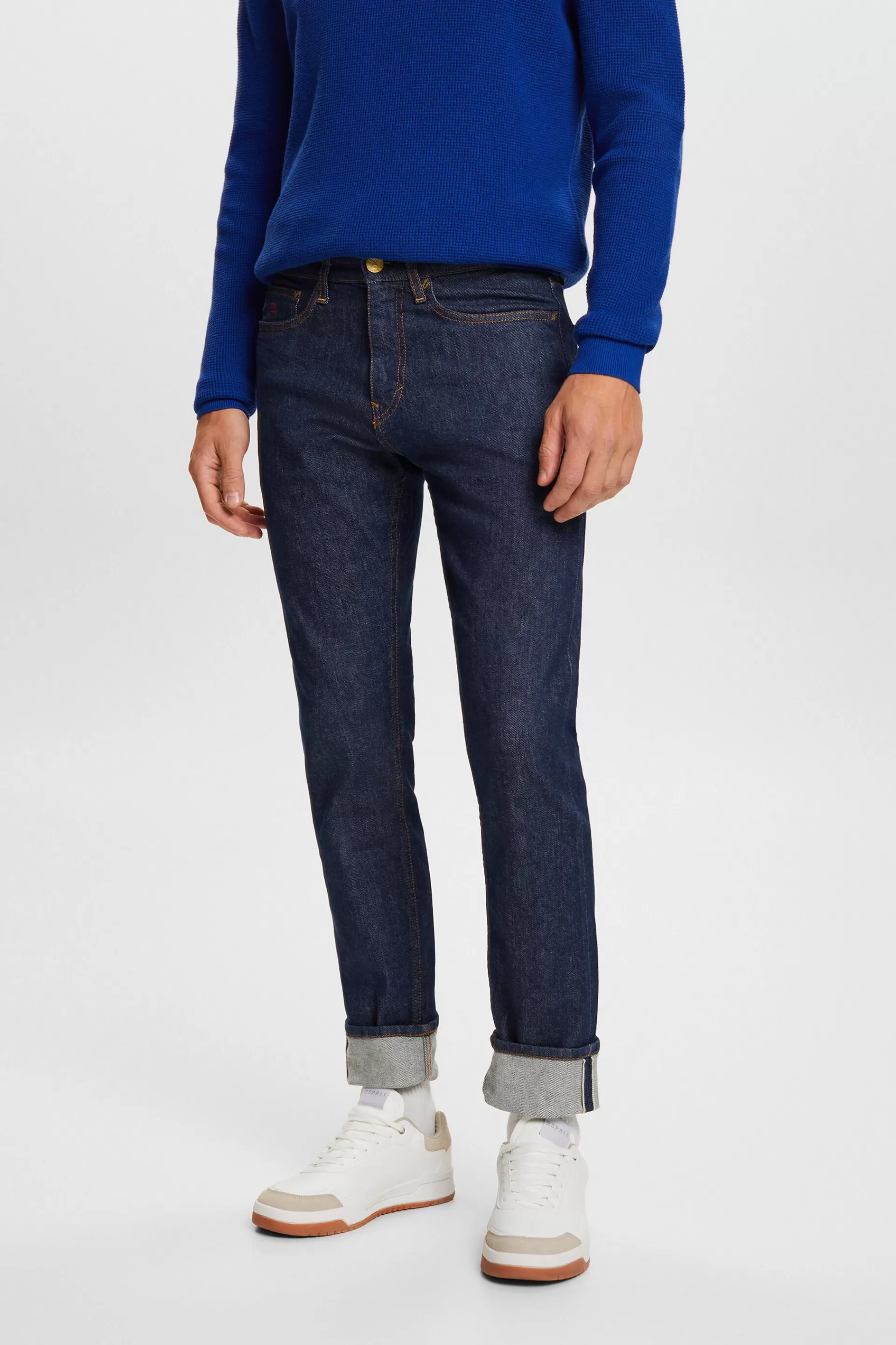 Schmale Jeans mit mittelhohem Bund-ESPRIT Sale