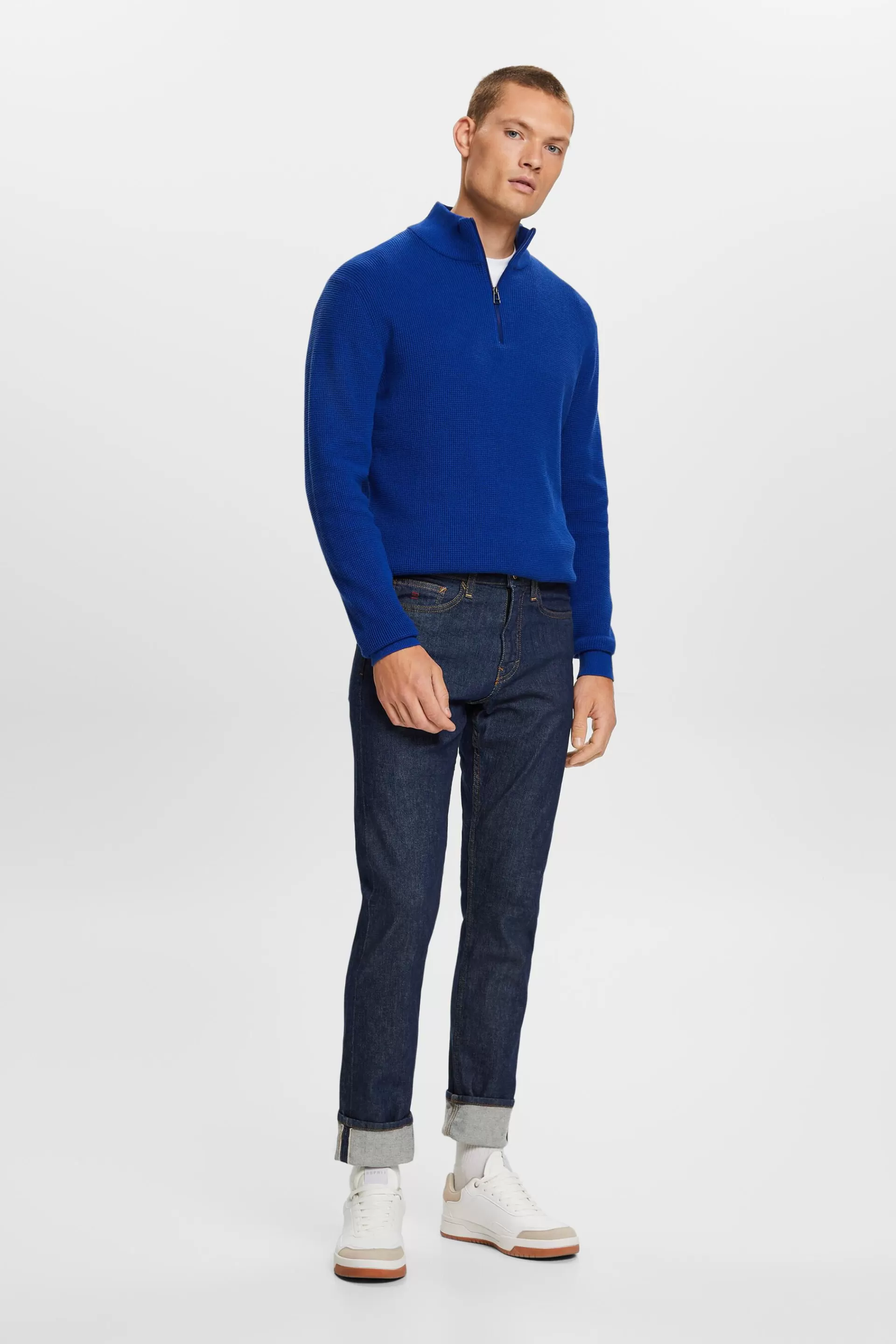 Schmale Jeans mit mittelhohem Bund-ESPRIT Sale