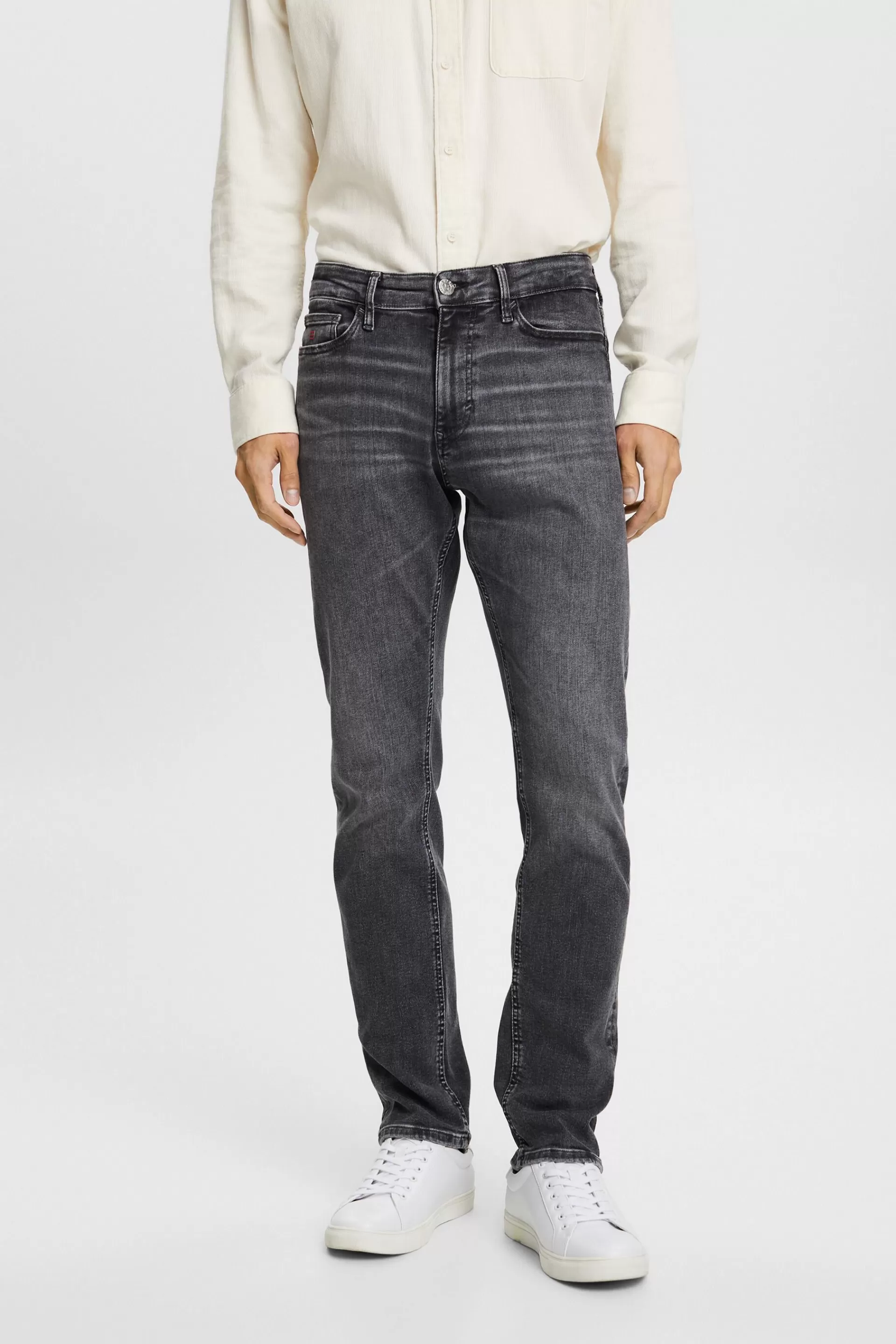 Schmale Jeans mit mittlerer Bundhöhe-ESPRIT Cheap
