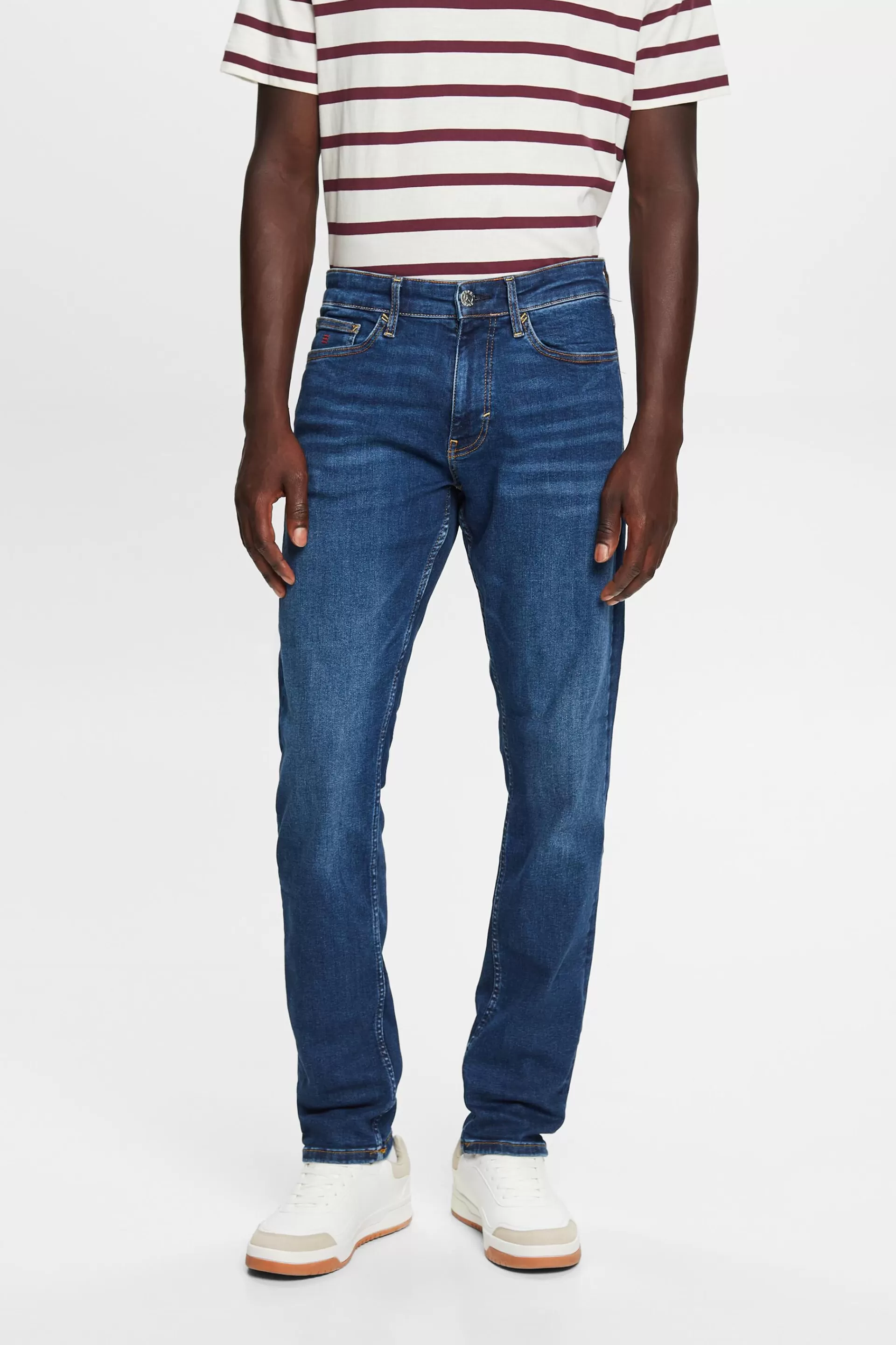 Schmale Jeans mit mittlerer Bundhöhe-ESPRIT Cheap
