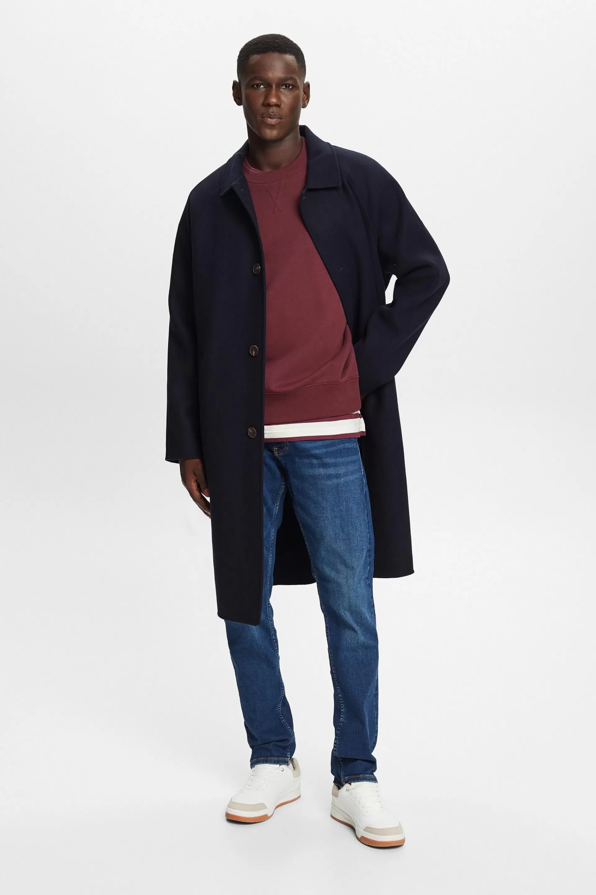 Schmale Jeans mit mittlerer Bundhöhe-ESPRIT Cheap